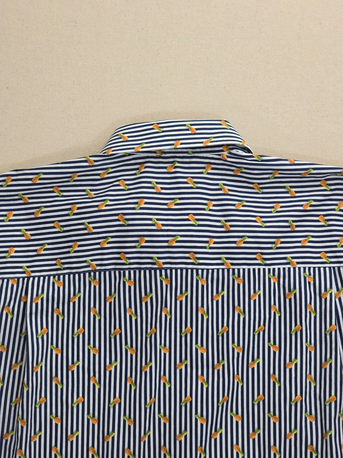 Koszula męska Dunmore w paski z mikrowzorem ananasów 100% bawełna roz. 43 / XL