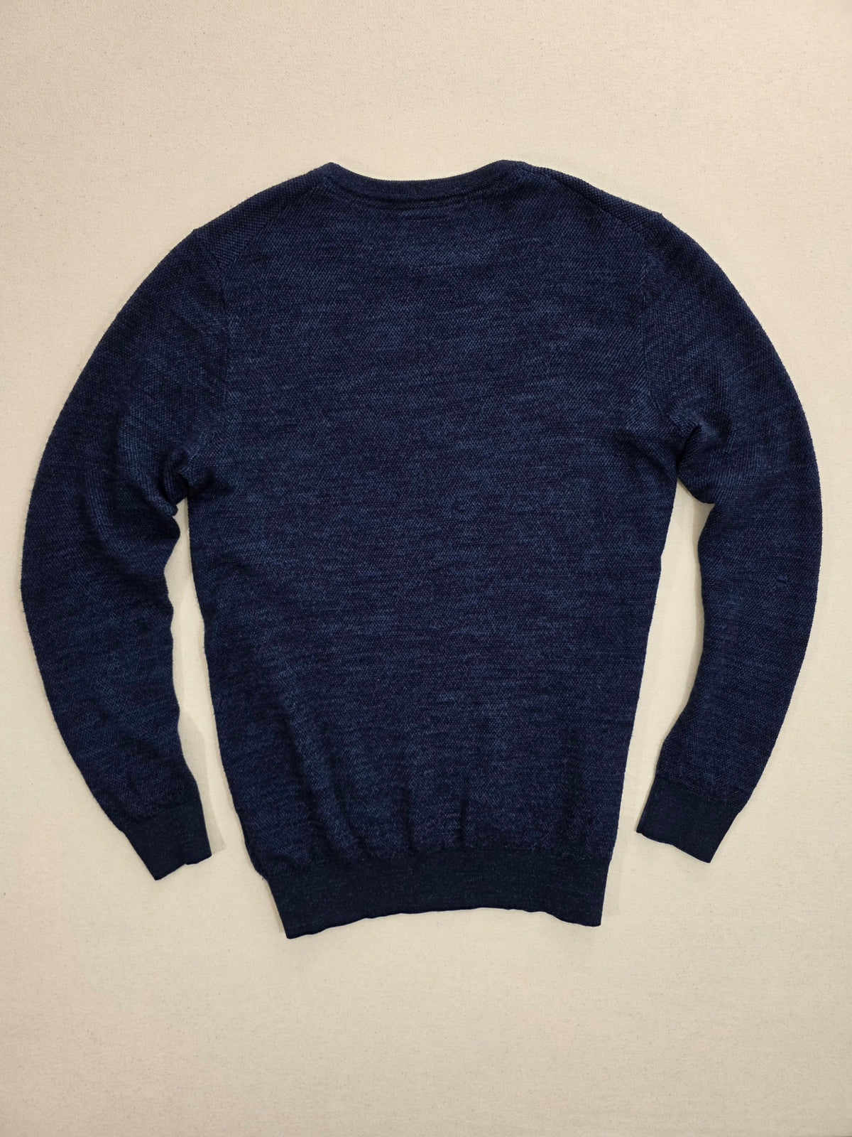 Sweter męski Mario Conti Chandler Merino Genser granatowy wełna merino roz. L