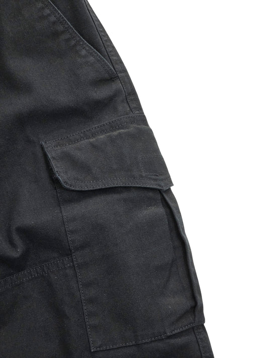 Damskie Spodnie Cargo Jogger Lacoste L!VE Czarne Bawełna Rozmiar W28 (36) – detal 1 | vntg.studio™