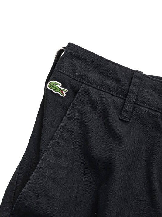 Damskie Spodnie Cargo Jogger Lacoste L!VE Czarne Bawełna Rozmiar W28 (36) – widok tyłu | vntg.studio™
