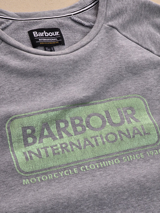 Barbour International bluza damska szara z logo rozm. M / UK 12 – detal 2 | vntg.studio™