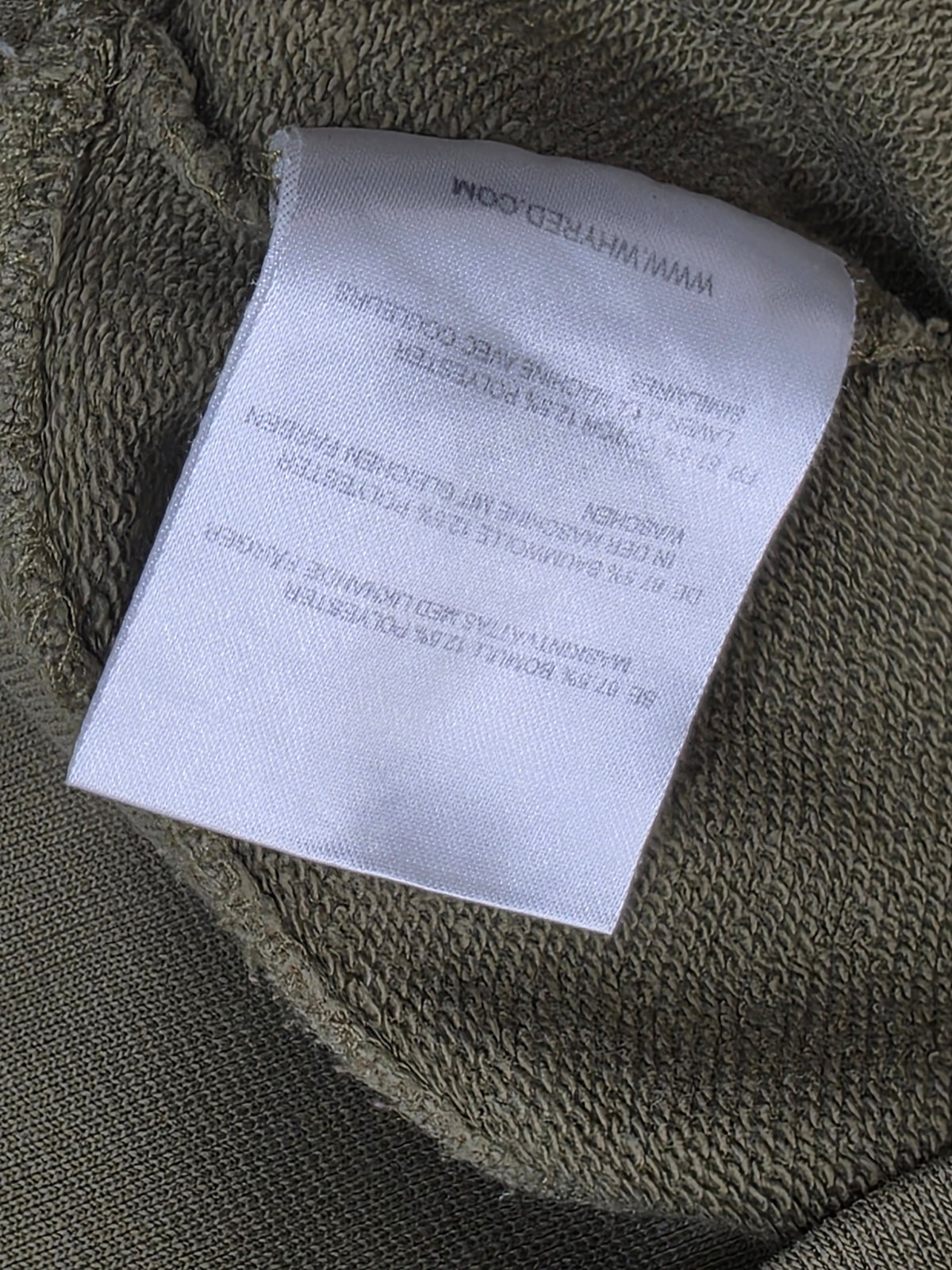 Bluza męska Whyred zielona casual wyprodukowana w Portugalii bawełna rozmiar XL