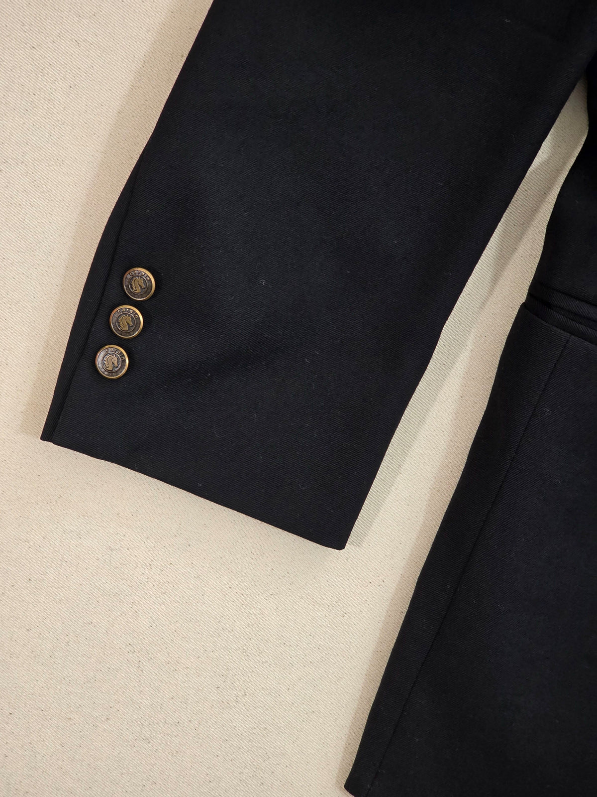 Blazer Pierre Cardin vintage wełniany czarny roz. L / XL (57)