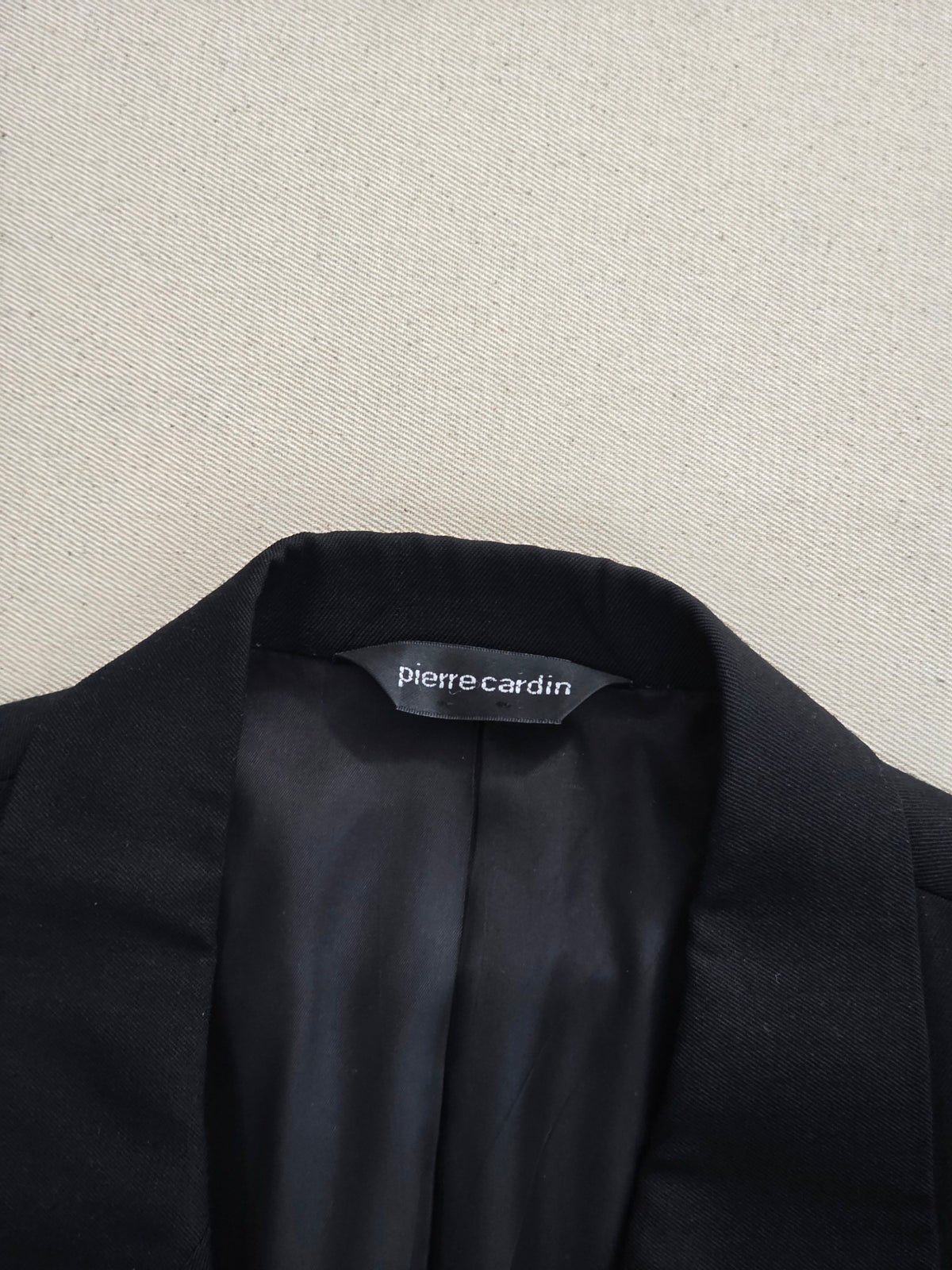 Blazer Pierre Cardin vintage wełniany czarny roz. L / XL (57)