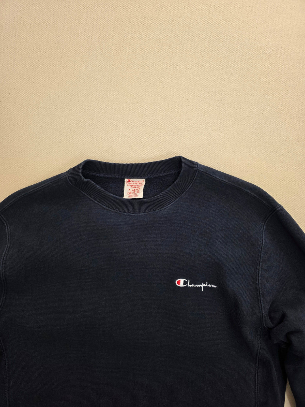 Bluza damska Champion Reverse Weave granatowa z logo roz. XL