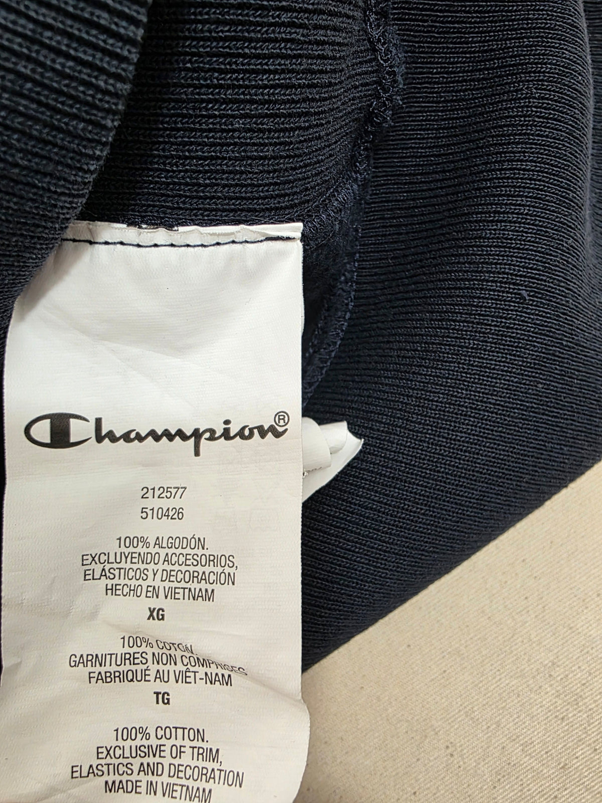 Bluza damska Champion Reverse Weave granatowa z logo roz. XL