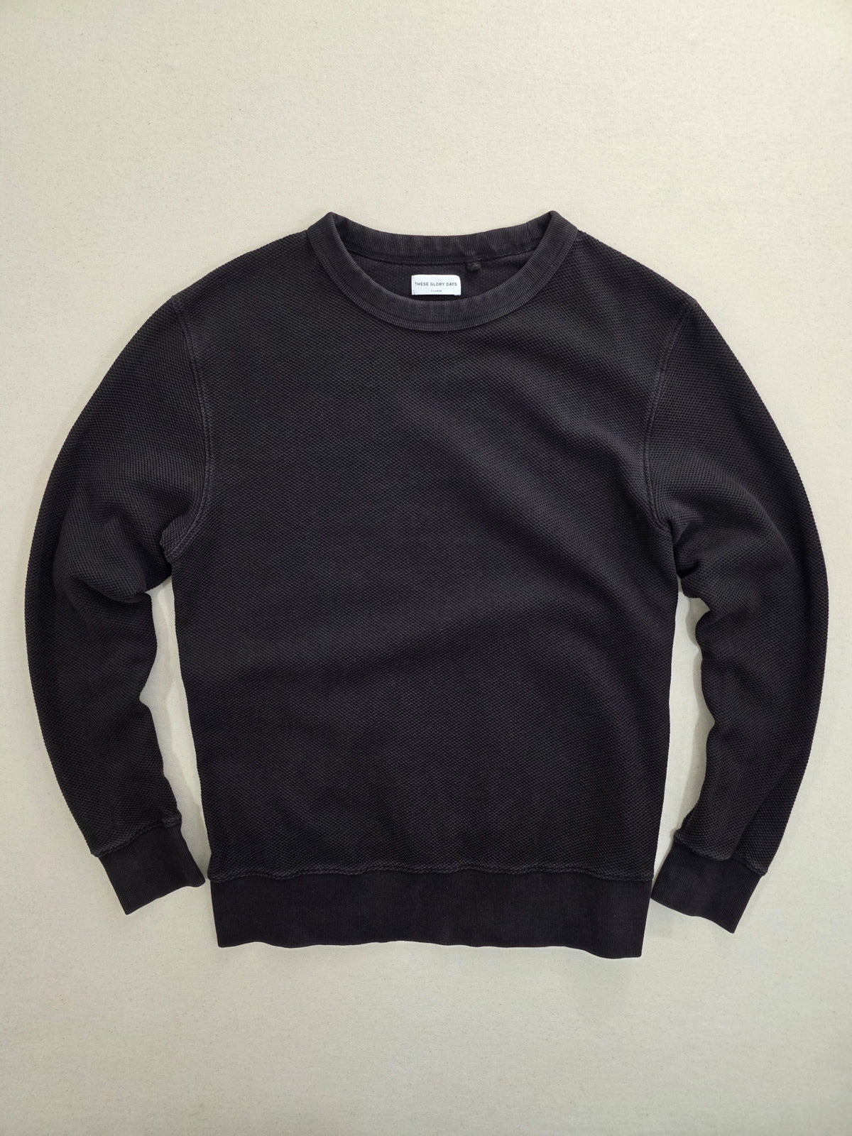 Bluza męska These Glory Days ciemnobrązowa strukturalna T Nisus Crewneck roz. XL