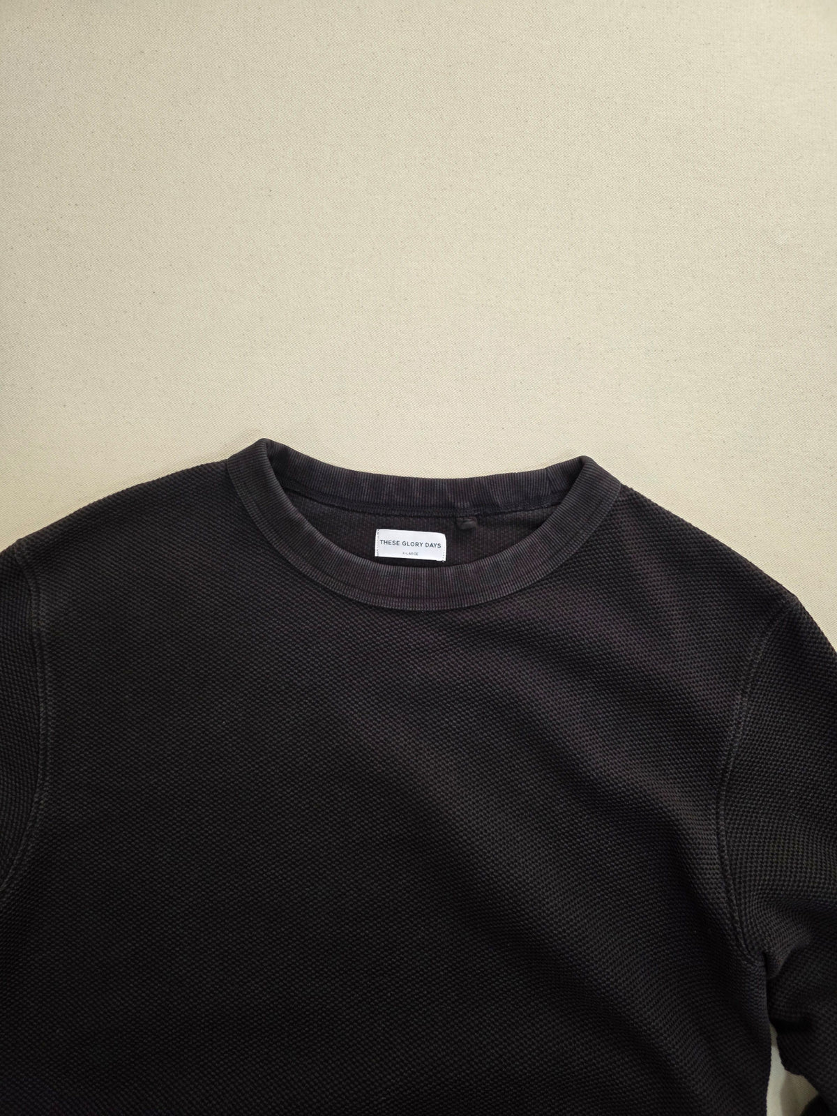 Bluza męska These Glory Days ciemnobrązowa strukturalna T Nisus Crewneck roz. XL