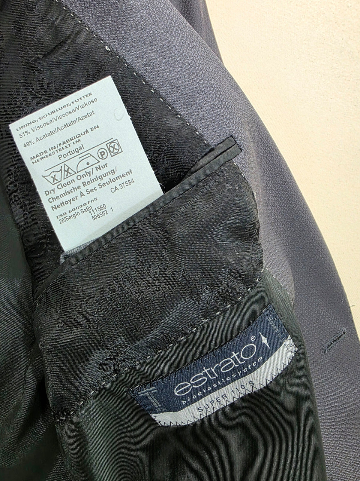 Elegancka marynarka smokingowa Sand Copenhagen Estrato Super 110's 100% wełna vintage 54 / L / XL
