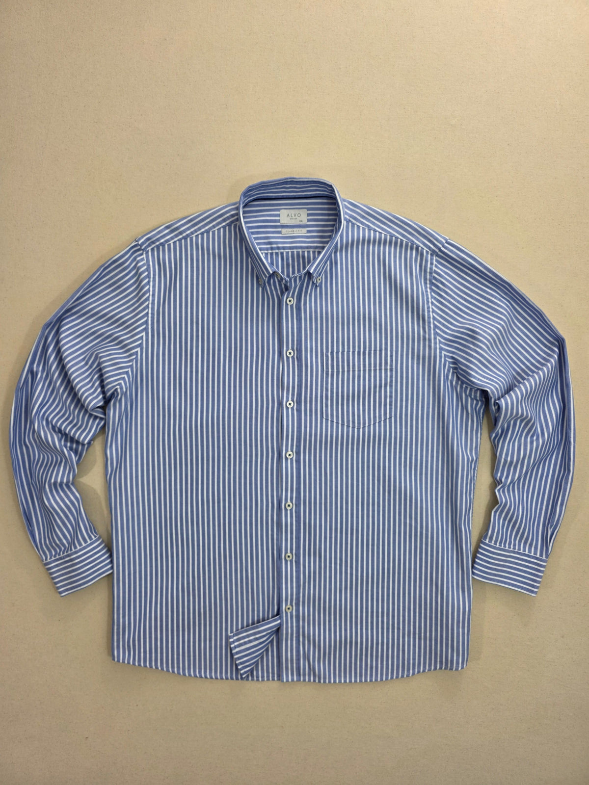 Koszula męska Alvo w paski button-down 100% bawełna roz. XXL