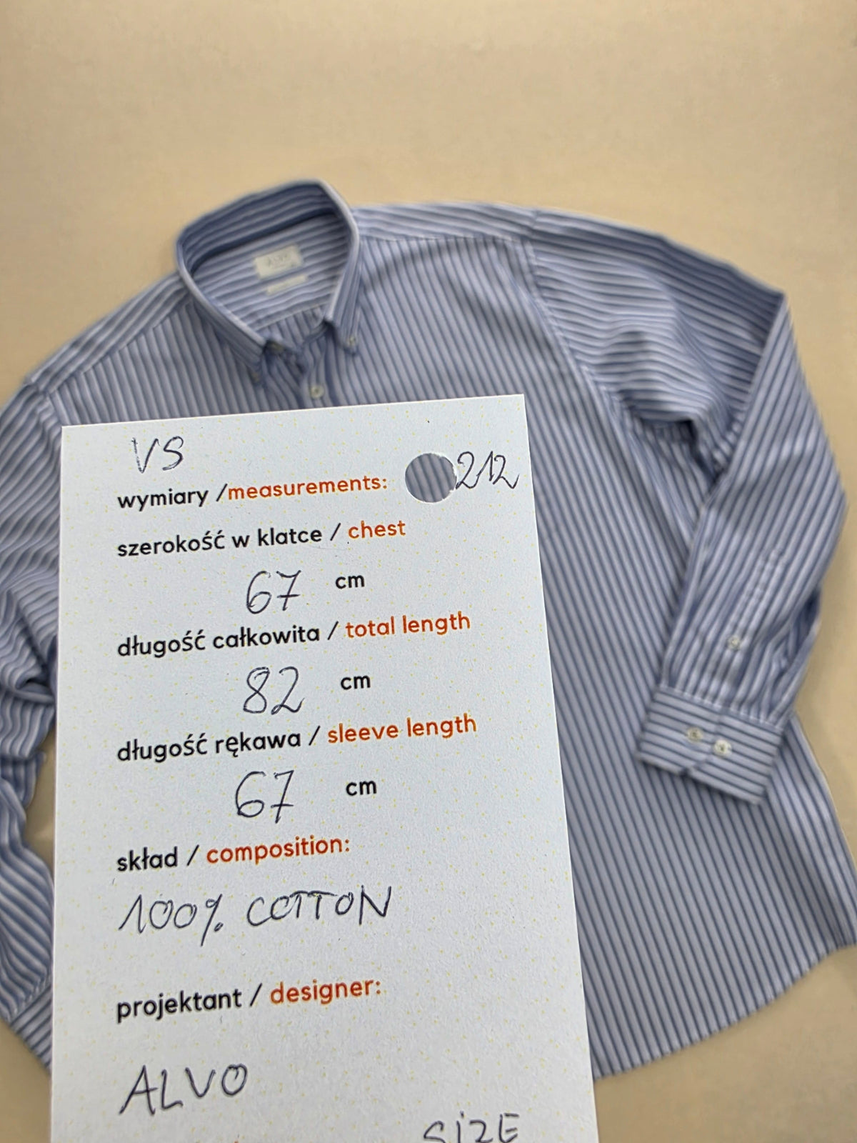 Koszula męska Alvo w paski button-down 100% bawełna roz. XXL