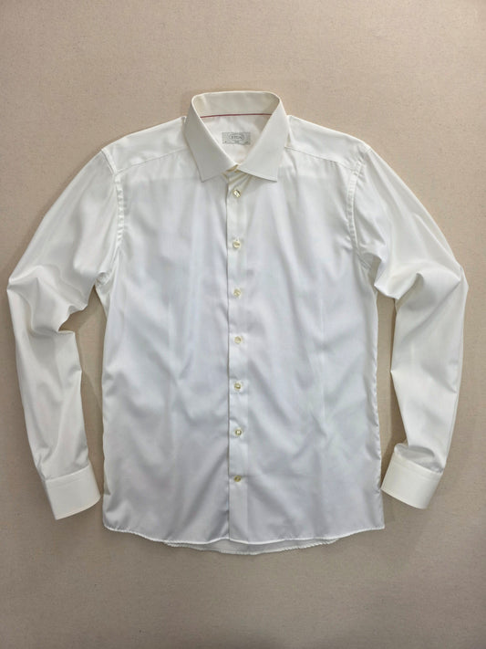 Koszula męska Eton kremowa Slim Fit elegancka roz. 42 / 16.5