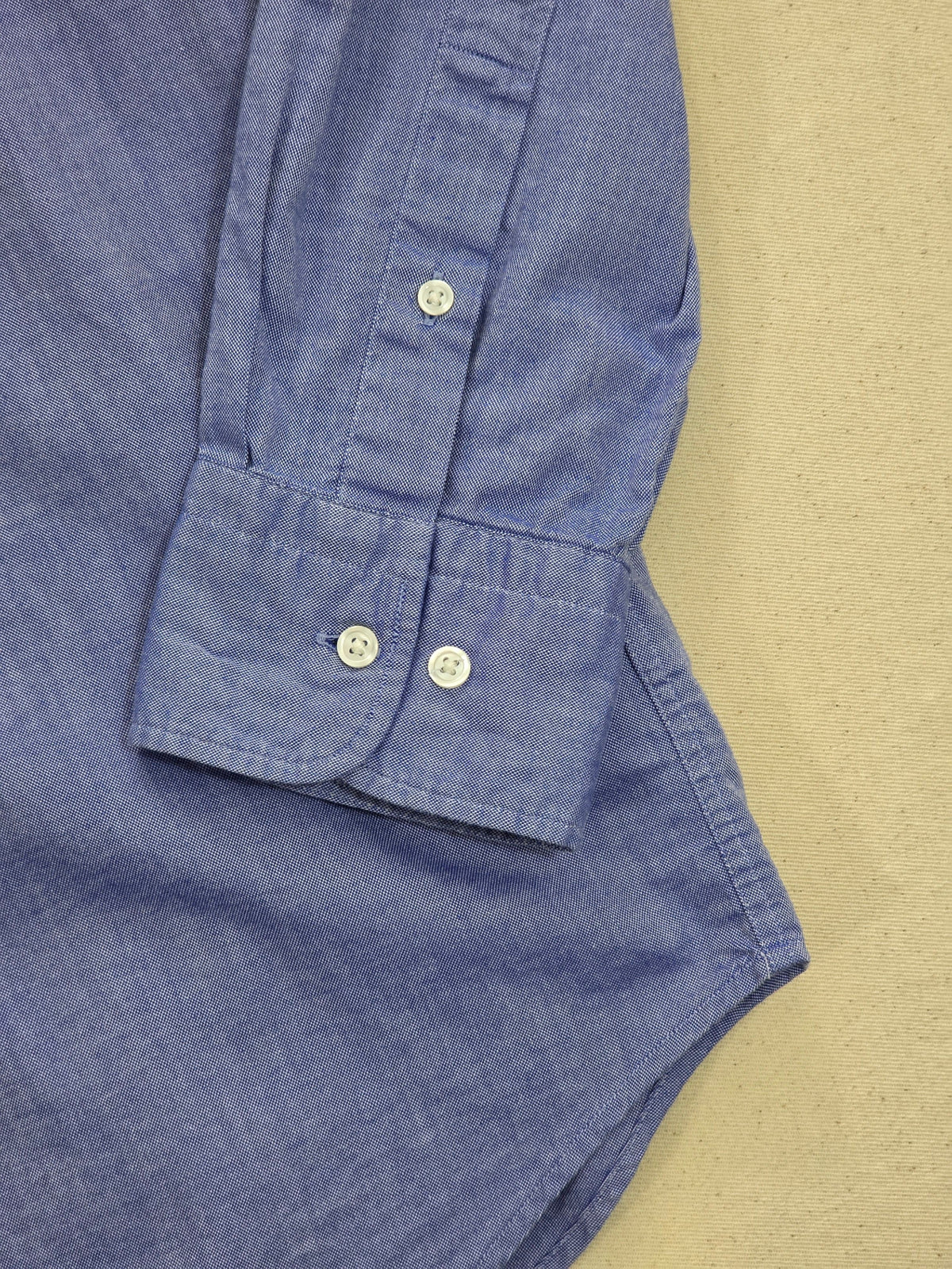 Koszula męska Gant Yale Co-Op Archive bawełna oksfordzka błękitna vintage XL