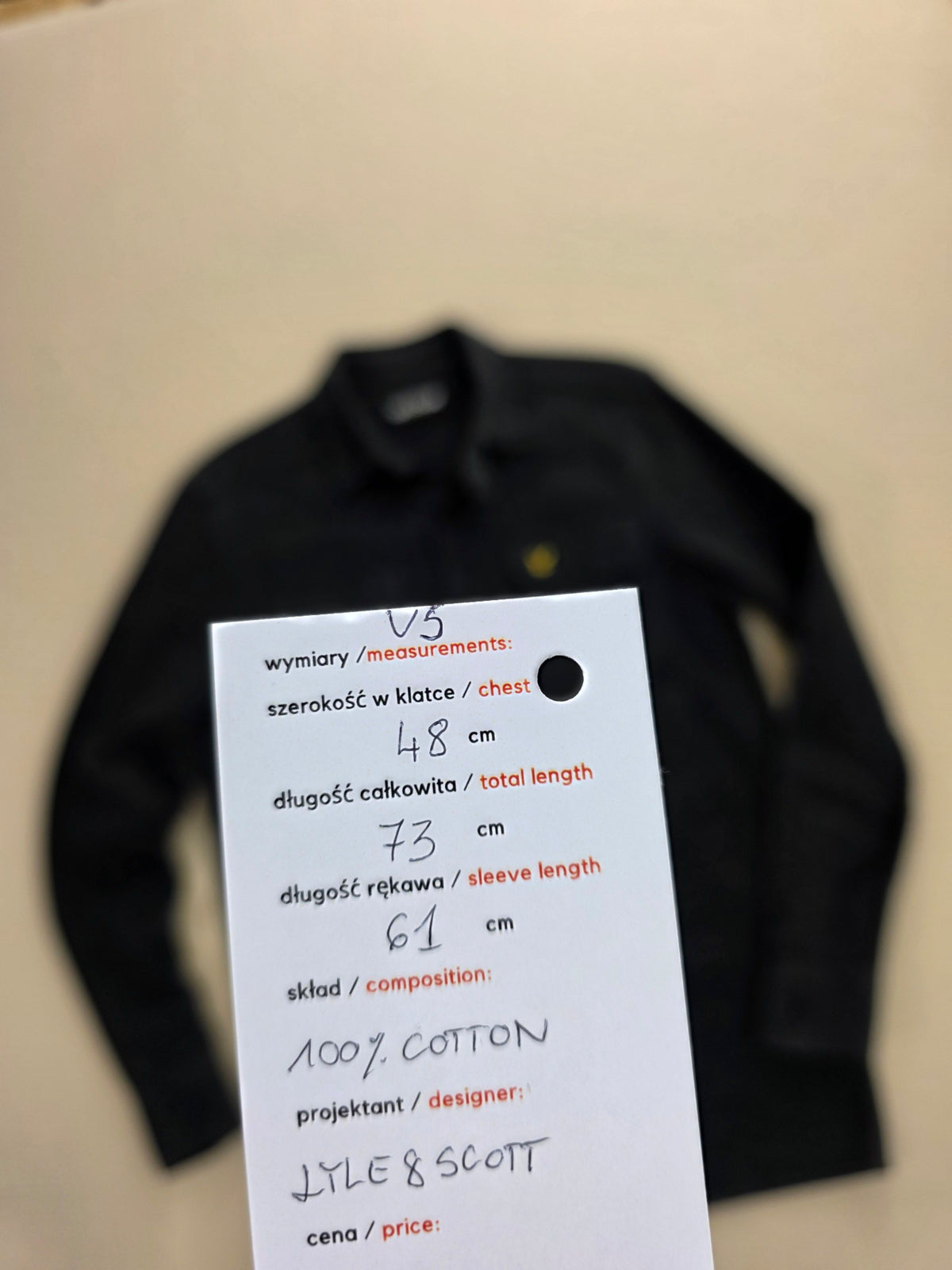 Koszula męska Lyle & Scott Flannel Shirt ciemnografitowa flanela roz. S