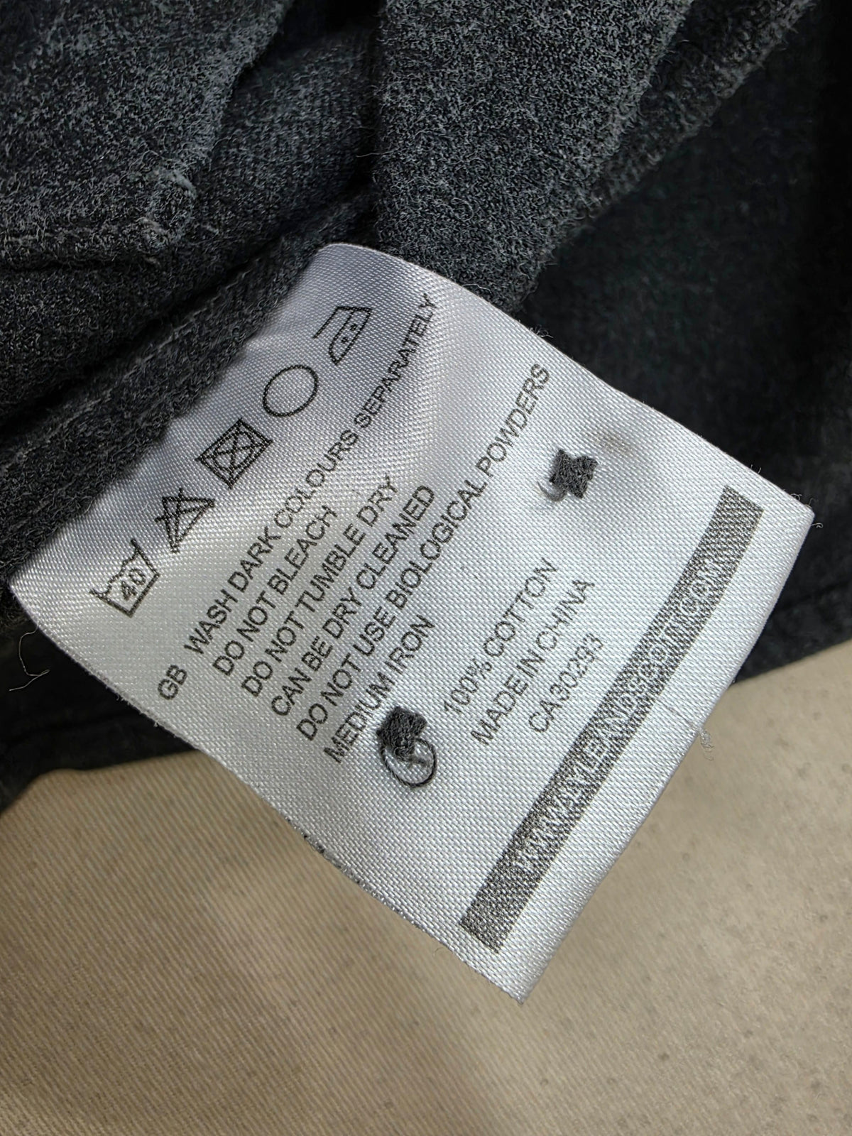 Koszula męska Lyle & Scott Flannel Shirt ciemnografitowa flanela roz. S