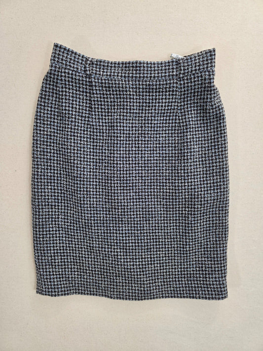 Spódnica wełniana Joseph Janard w pepitkę 96% virgin wool roz. 38 / M – widok tyłu | vntg.studio™