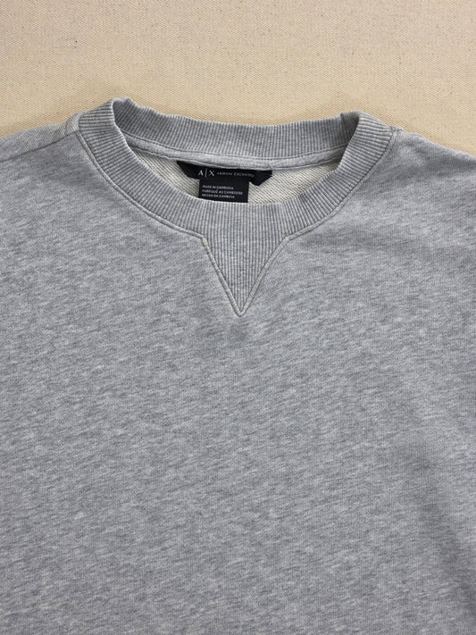 Sukienka dresowa Armani Exchange z zamkiem bocznym bawełniana szara roz. XS – detal 1 | vntg.studio™
