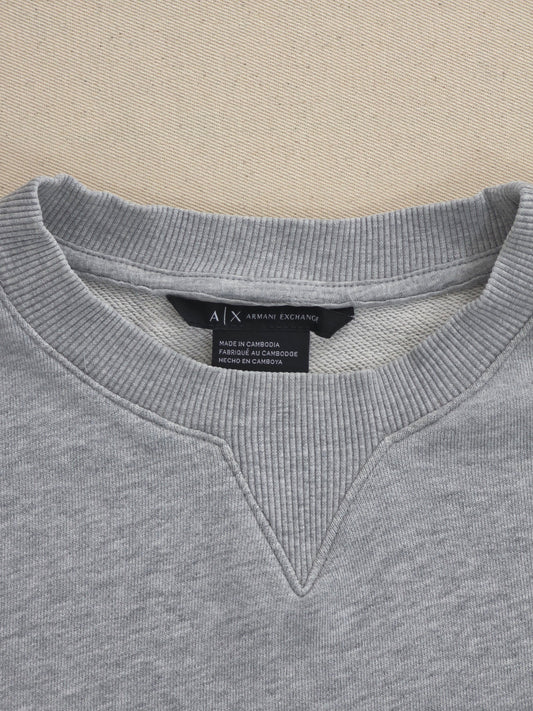 Sukienka dresowa Armani Exchange z zamkiem bocznym bawełniana szara roz. XS – detal 2 | vntg.studio™