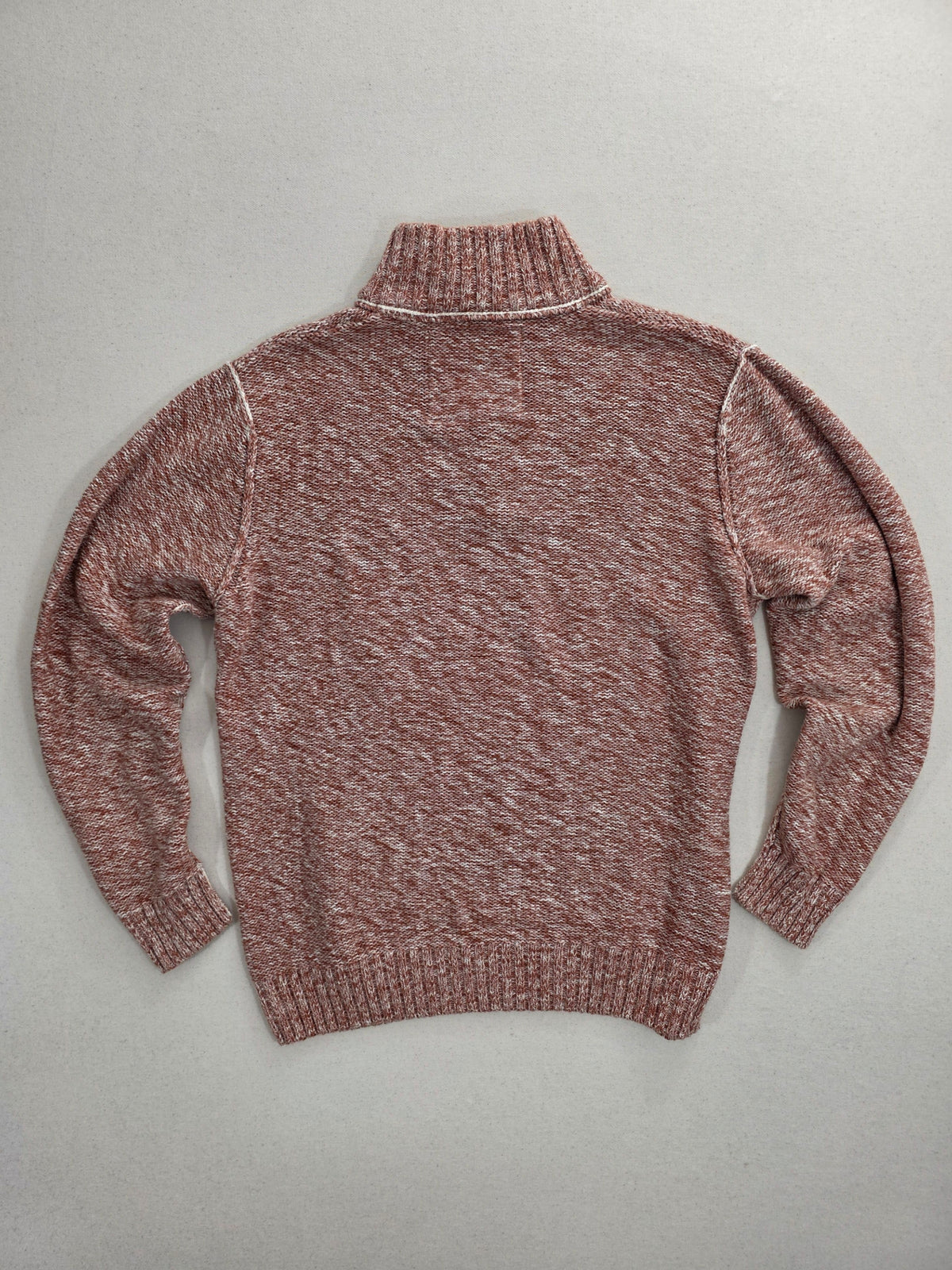 Sweter męski Mantaray bawełniany z suwakiem melanż rozmiar M – detal 8 | vntg.studio™