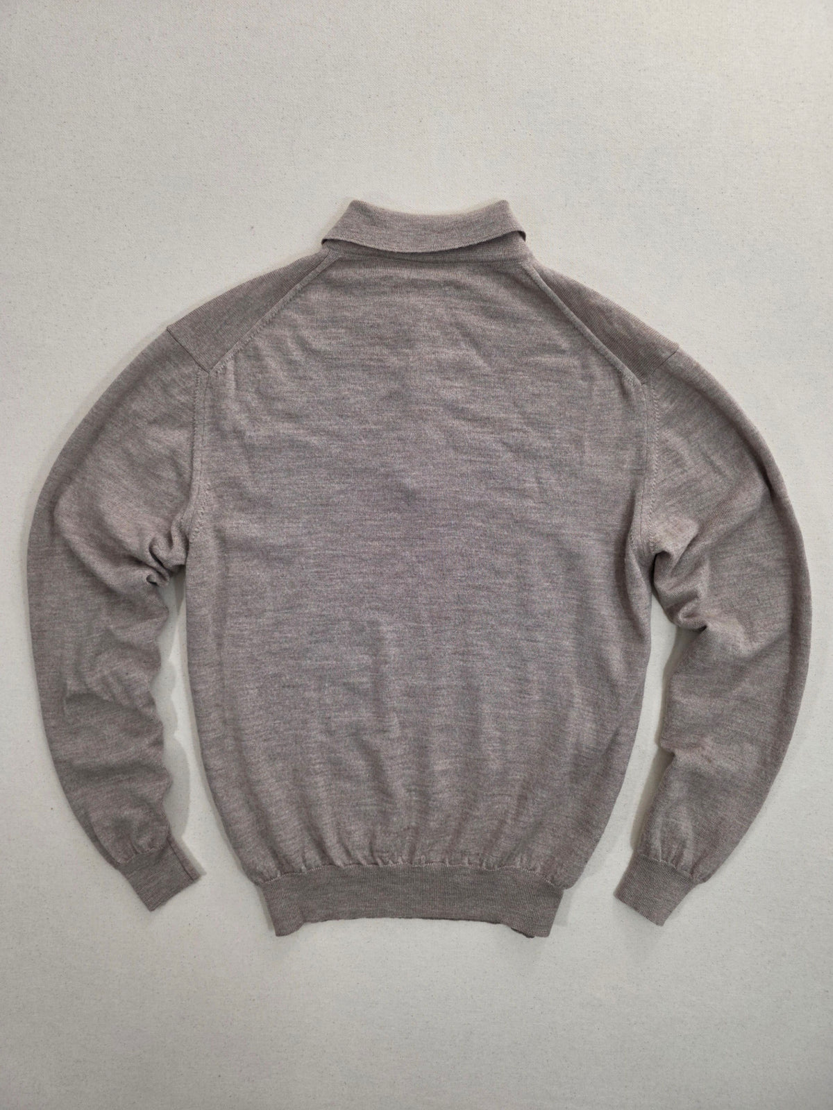 Sweter polo Fiume 100% virgin wool beżowy roz. L