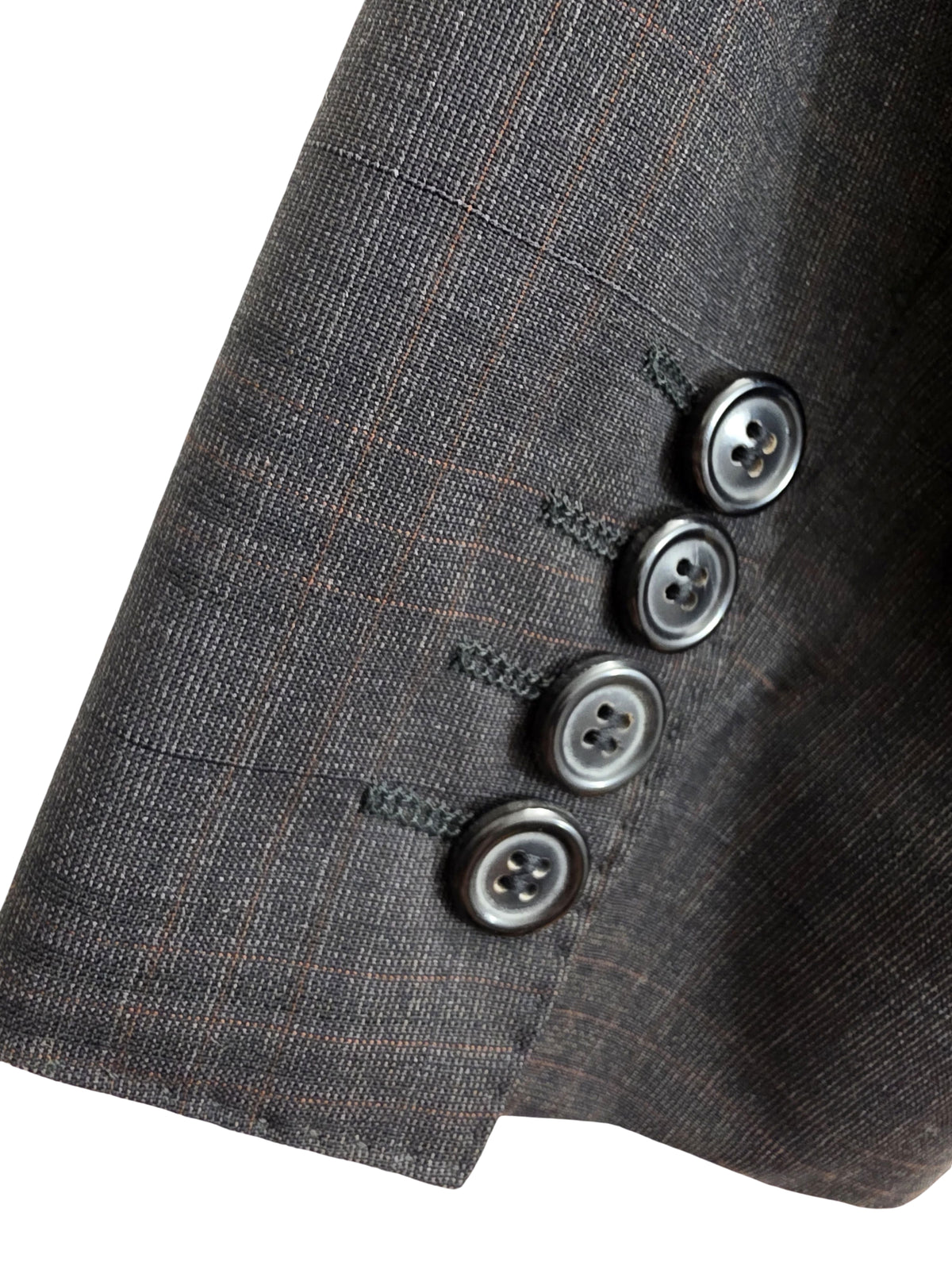 Marynarka Hugo Boss Super 100 Virgin Wool Wełna Kratka Rozmiar 102 / 42 Long