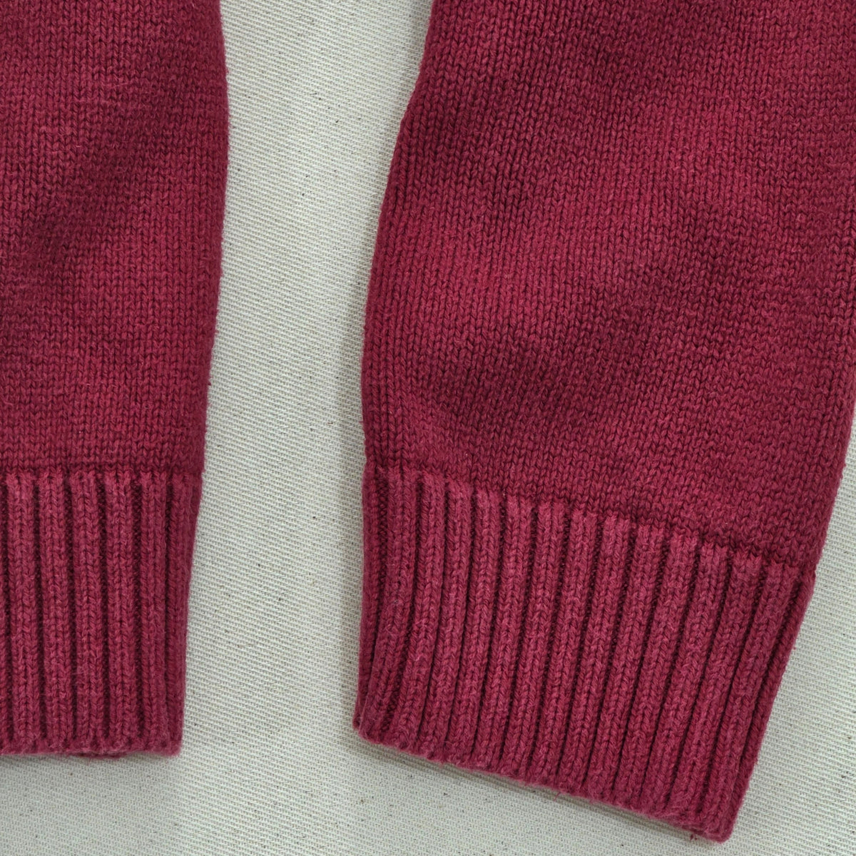 Sweter Bawełniany Tommy Hilfiger Premium Cotton Czerwony / Bordo Rozmiar XL