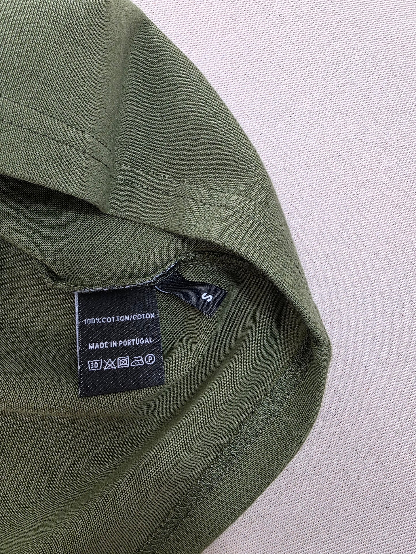 Rheborn T-shirt Green with Print | Made in Portugal | Size S