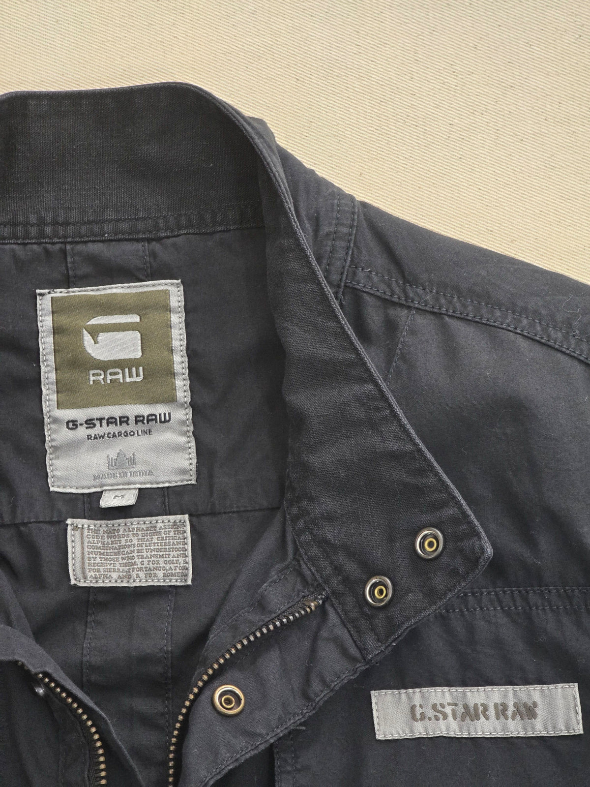 Koszula Męska G-Star Raw Cargo Line Czarna Bawełna Rozmiar M