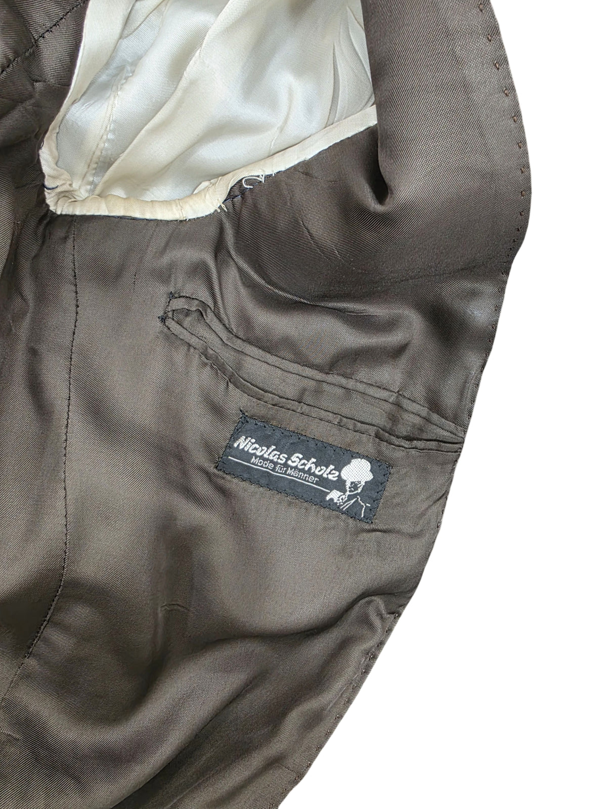 Męska Marynarka Vintage Wełniana Bonazzi Bros w Kratę Made in Italy
