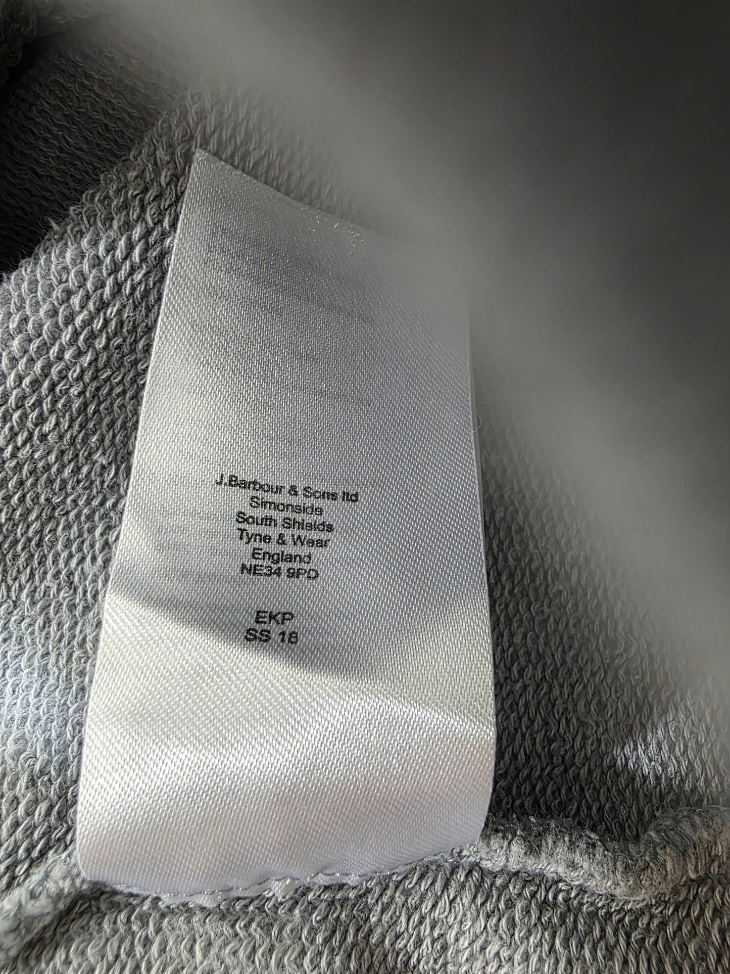 Barbour International bluza damska szara z logo rozm. M / UK 12