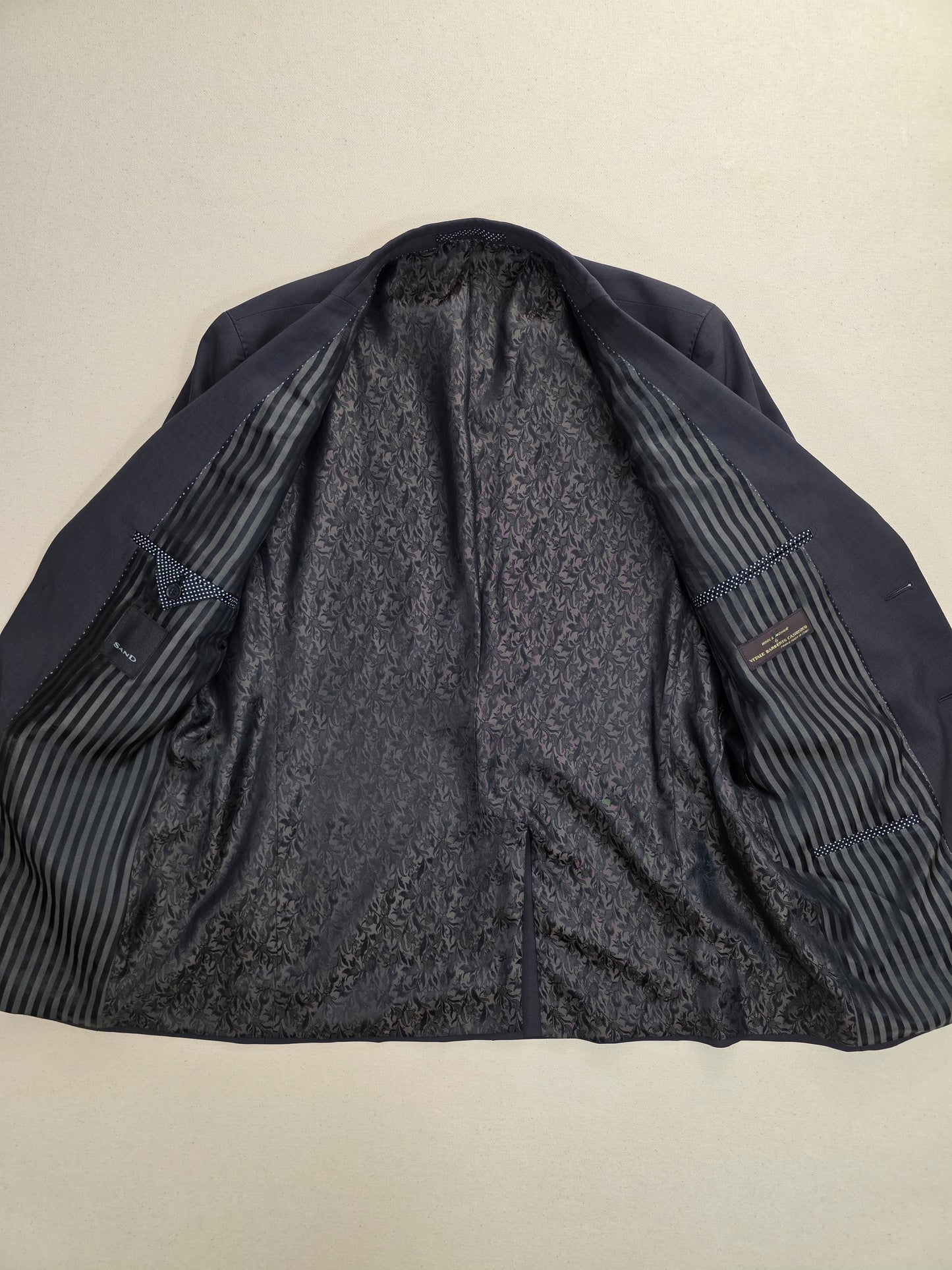Sand Copenhagen klasyczna marynarka Vitale Barberis Canonico 84% wełna 16% moher rozm.54