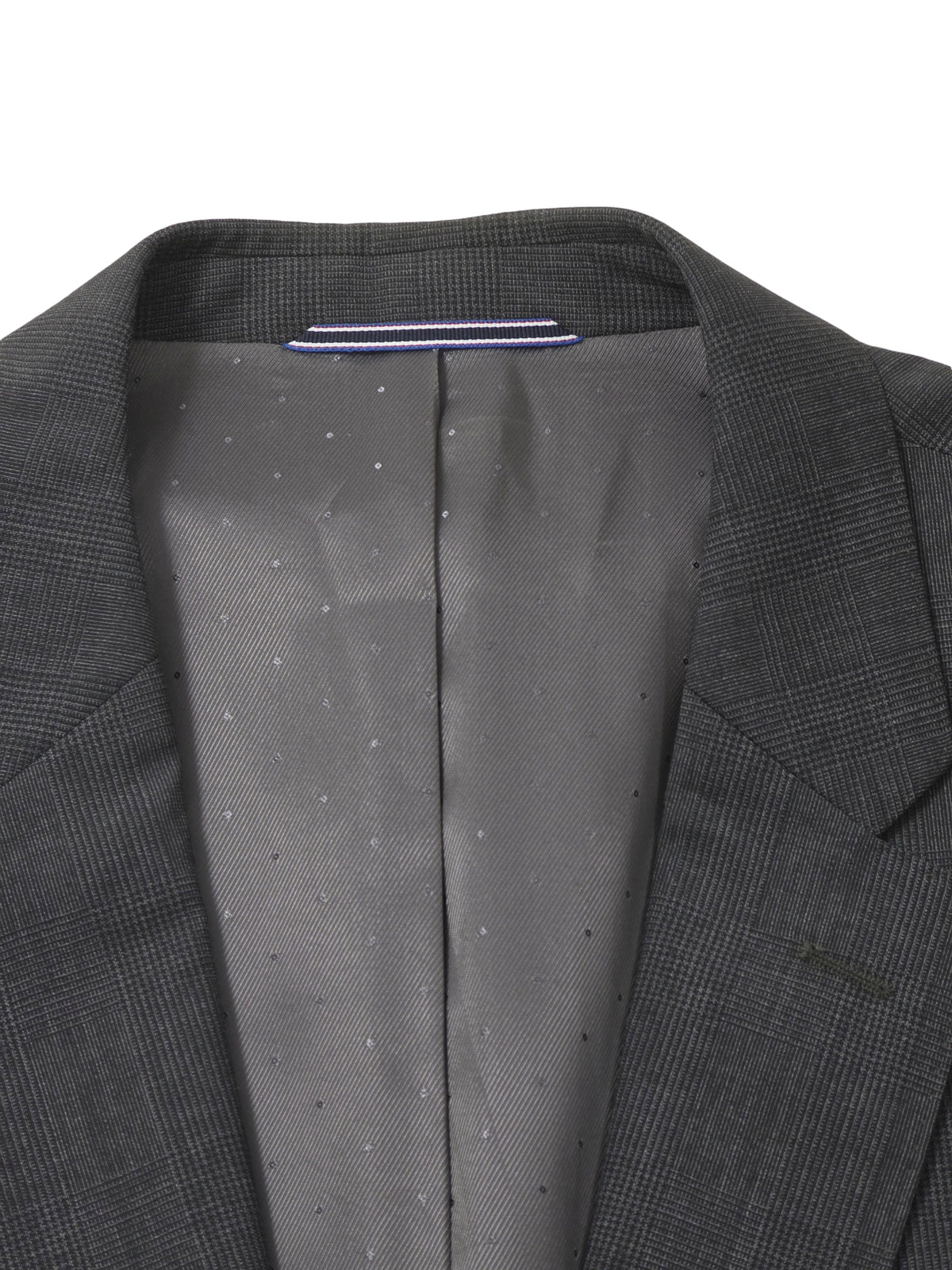 Męska Marynarka Wełniana Tommy Hilfiger Tailored Monticello Super 100's Szara w Kratę