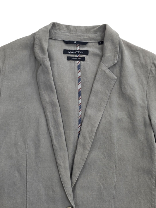 Damska Marynarka Marc O'Polo Garment Dyed Lniana Szałwiowa Zieleń Rozmiar 36 S – widok tyłu | vntg.studio™