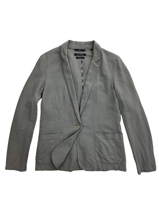 Damska Marynarka Marc O'Polo Garment Dyed Lniana Szałwiowa Zieleń Rozmiar 36 S – widok frontu | vntg.studio™
