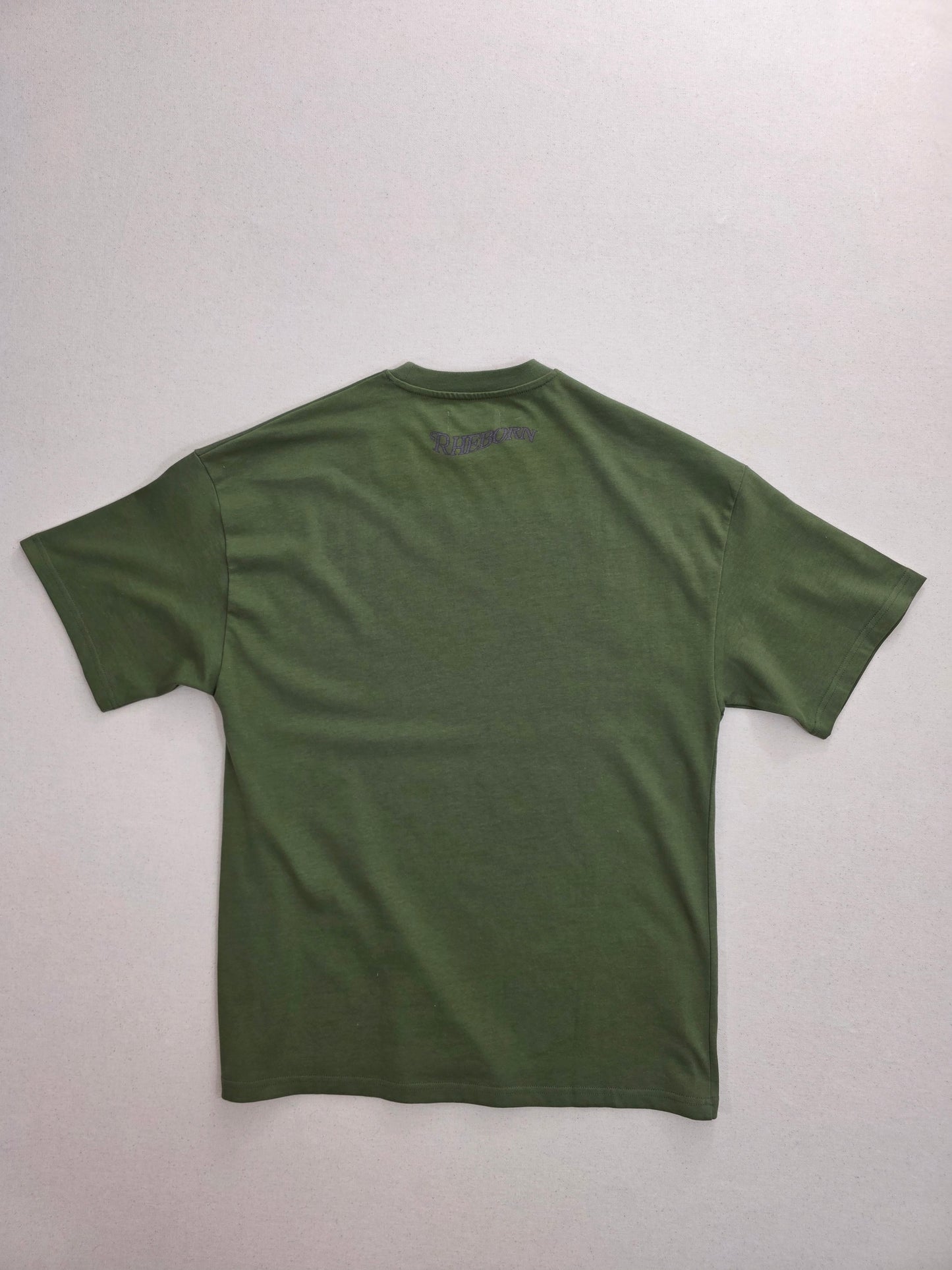 Rheborn T-shirt Green with Print | Made in Portugal | Size S