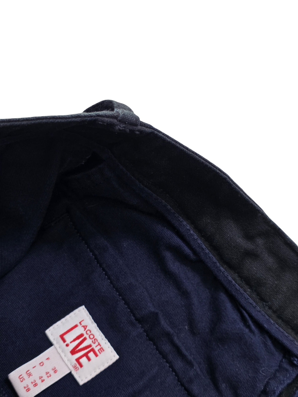 Damskie Spodnie Cargo Jogger Lacoste L!VE Czarne Bawełna Rozmiar W28 (36)