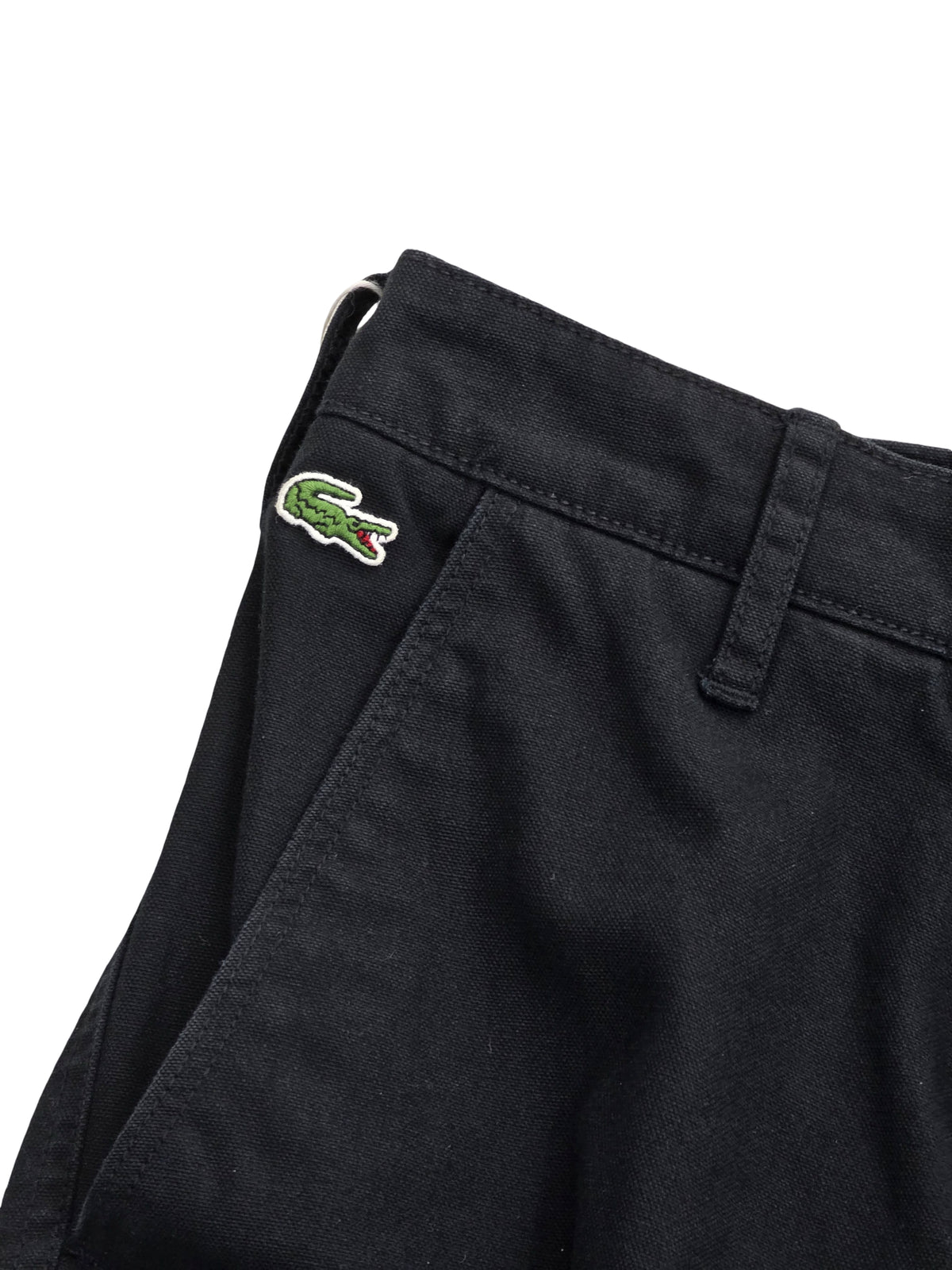 Damskie Spodnie Cargo Jogger Lacoste L!VE Czarne Bawełna Rozmiar W28 (36)