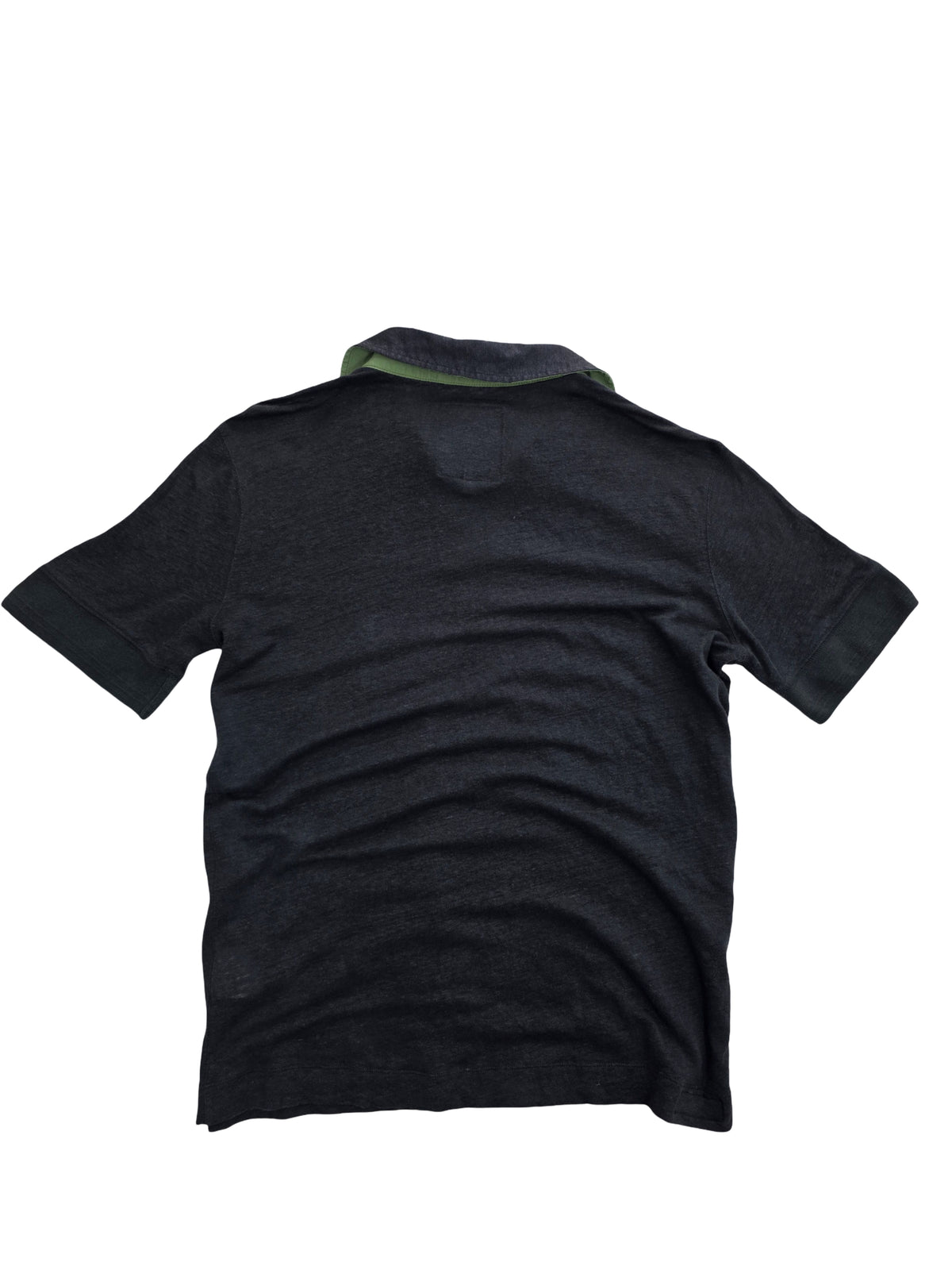 Koszulka Polo Armani Jeans 100% Len Czarna Rozmiar L