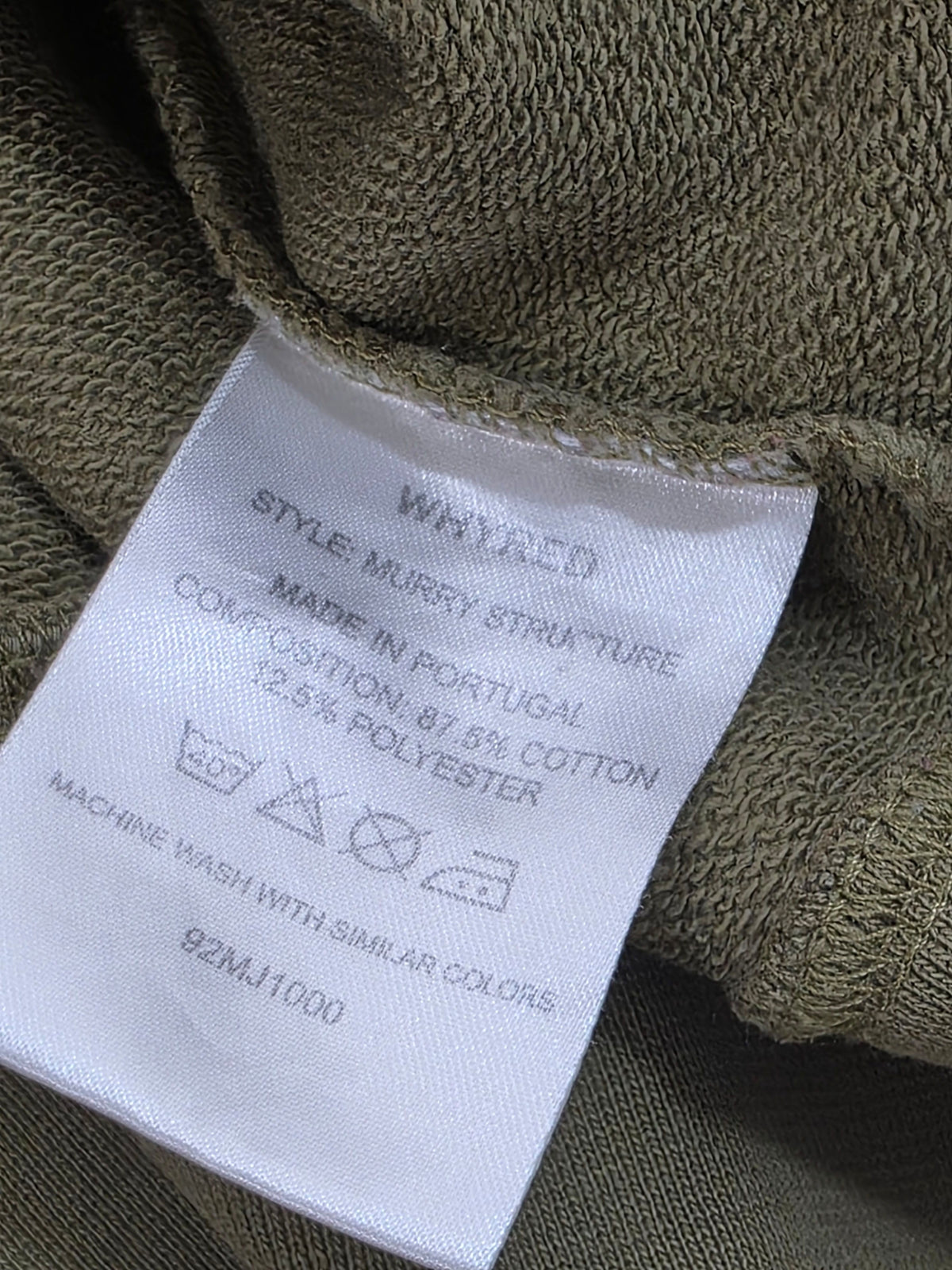 Bluza męska Whyred zielona casual wyprodukowana w Portugalii bawełna rozmiar XL