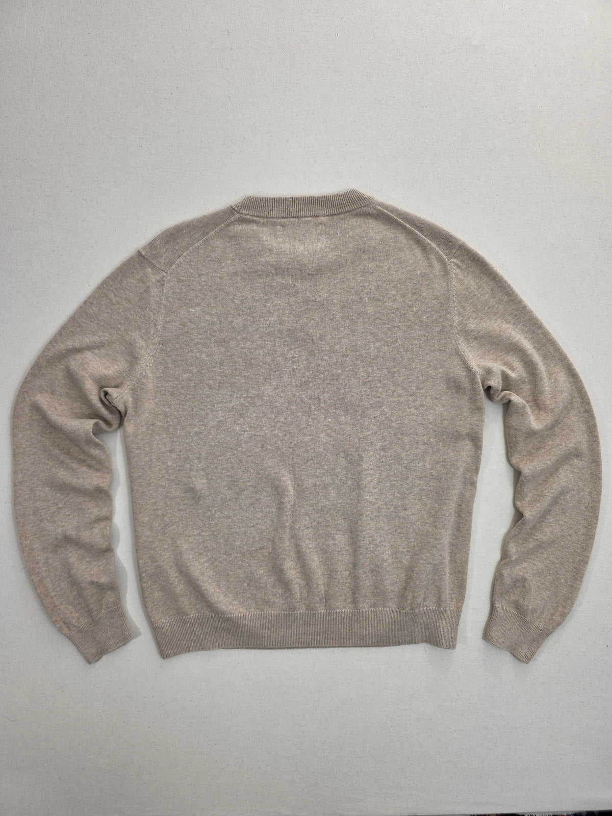 Samsøe Samsøe Beżowy Sweter Crewneck 90% Bawełna Organiczna 10% Kaszmir Rozmiar M