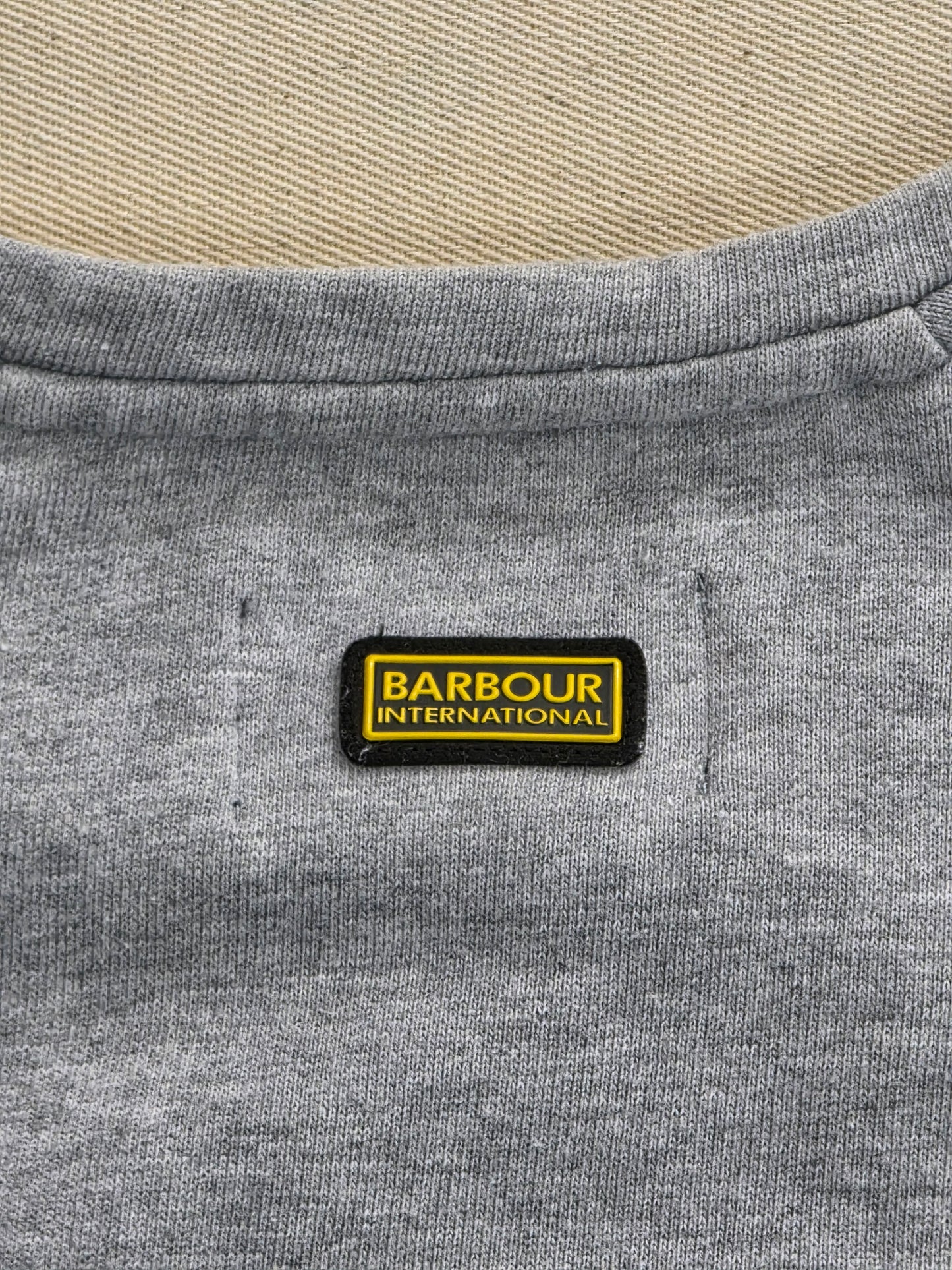 Barbour International bluza damska szara z logo rozm. M / UK 12