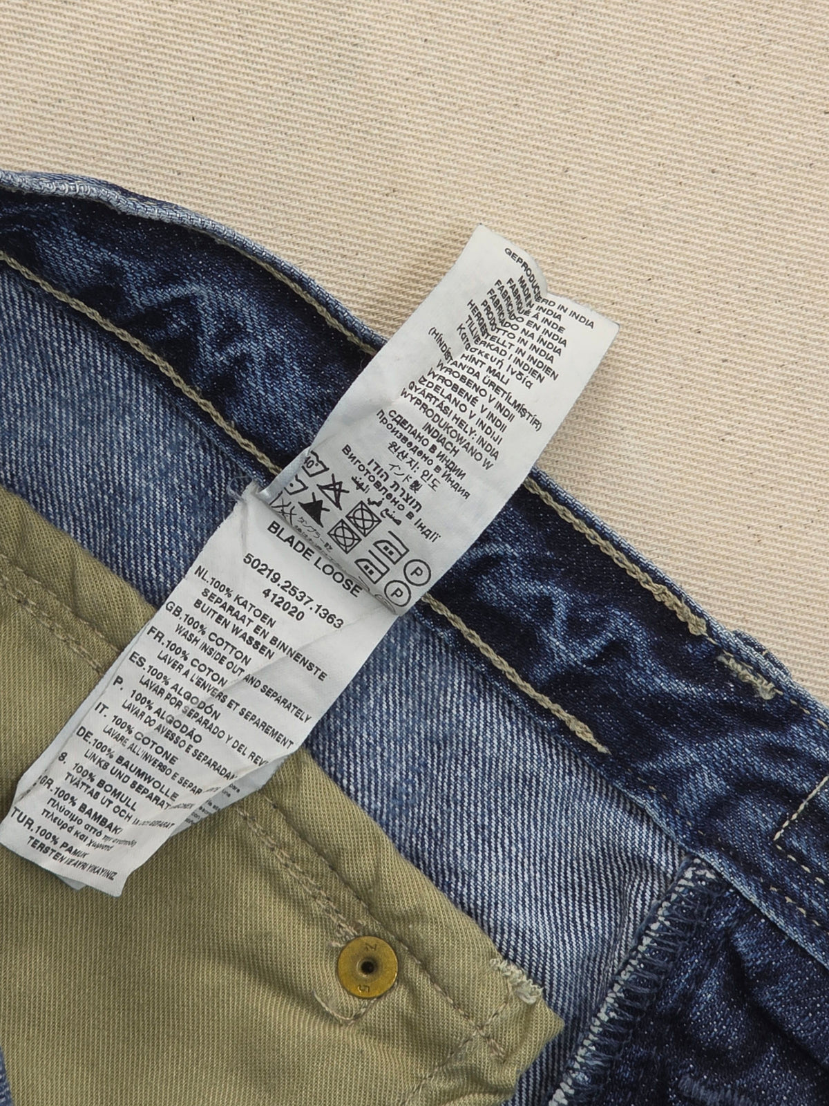 Spodnie Jeansowe G-Star RAW Blade Loose Niebieskie Rozmiar W30 L34