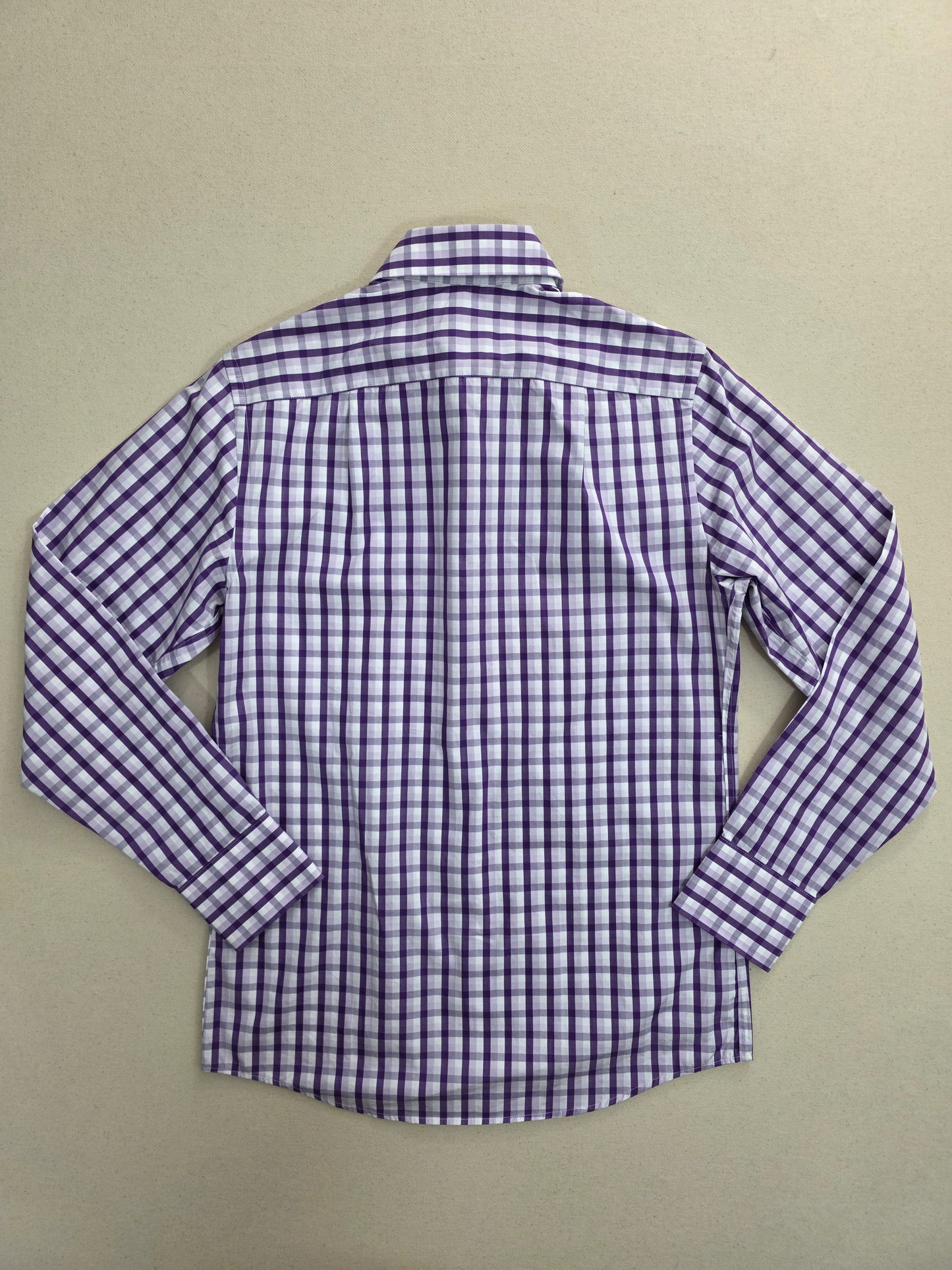 Koszula Męska Ted Baker Endurance Superfine Cotton – Fioletowa Kratka | Rozm. 15 (S/M)