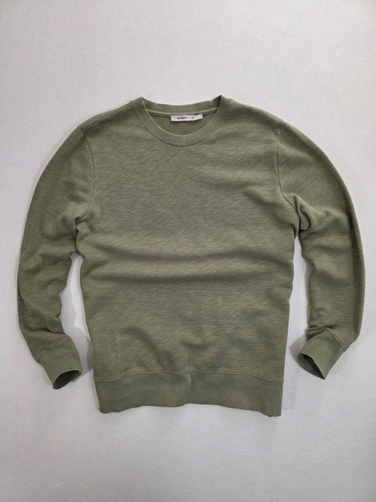 Bluza męska Whyred zielona casual wyprodukowana w Portugalii bawełna rozmiar XL – widok frontu | vntg.studio™