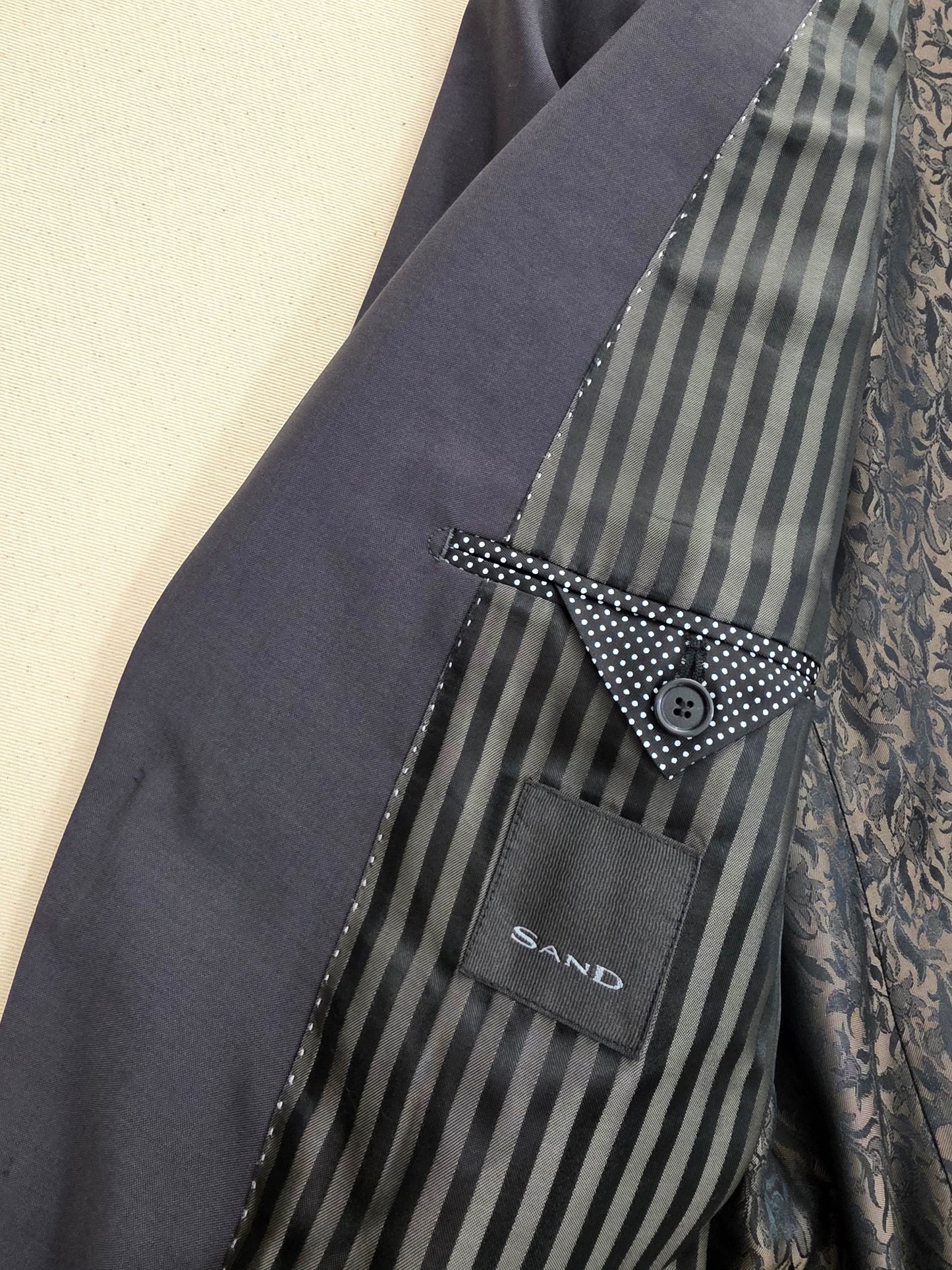 Sand Copenhagen klasyczna marynarka Vitale Barberis Canonico 84% wełna 16% moher rozm.54