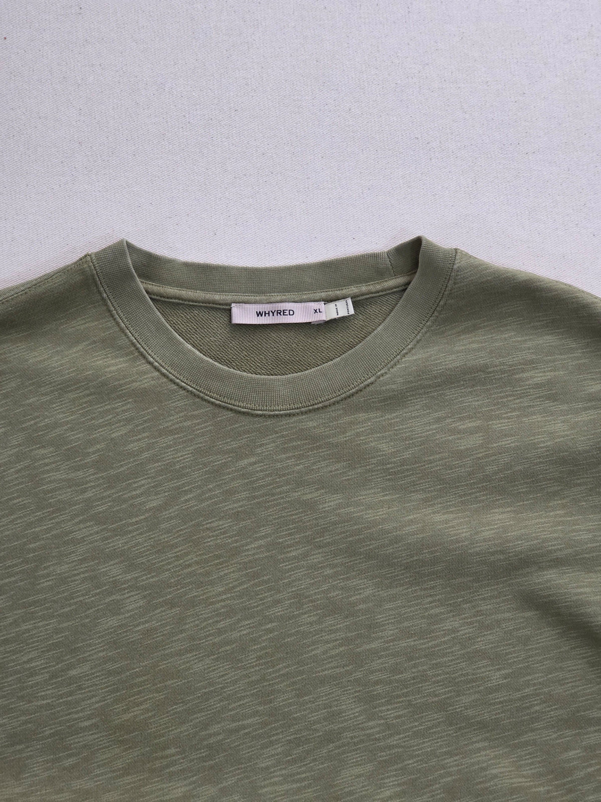 Bluza męska Whyred zielona casual wyprodukowana w Portugalii bawełna rozmiar XL