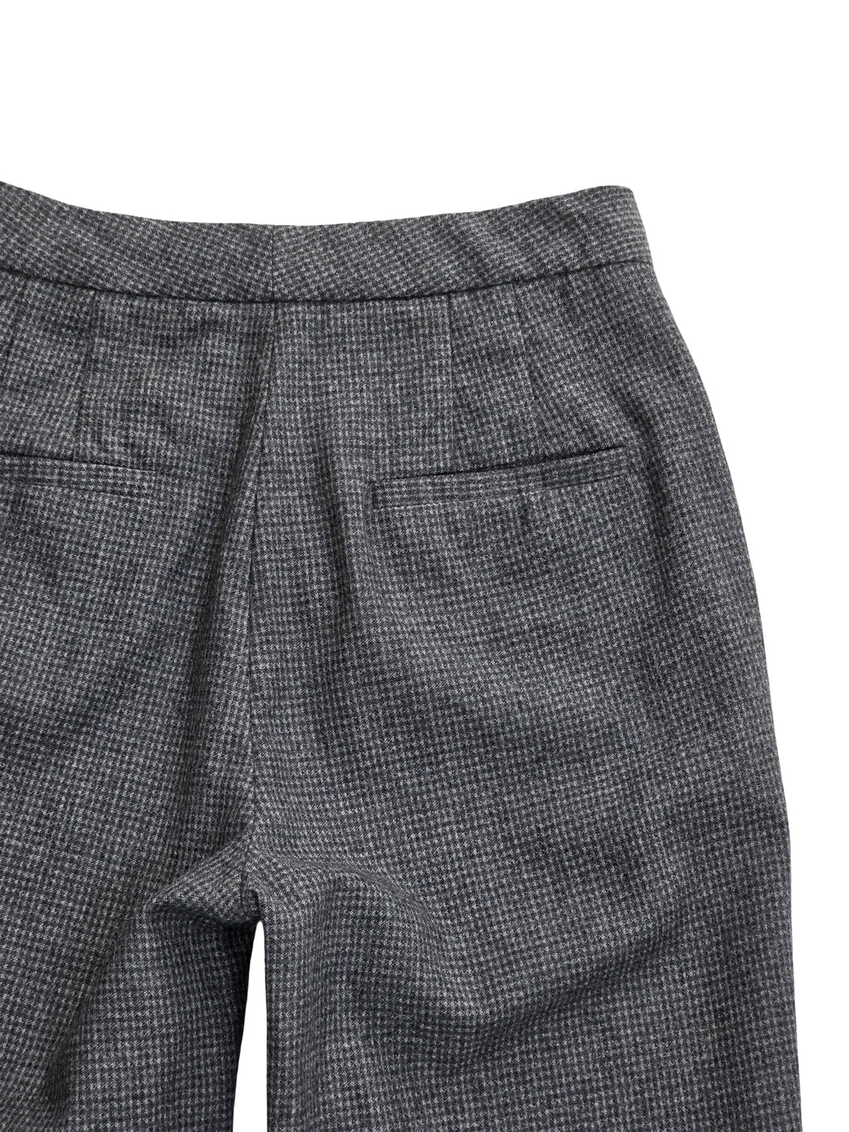 Damskie Spodnie Massimo Dutti Wełniane Garniturowe Szare Pepitka Rozmiar 34 XS