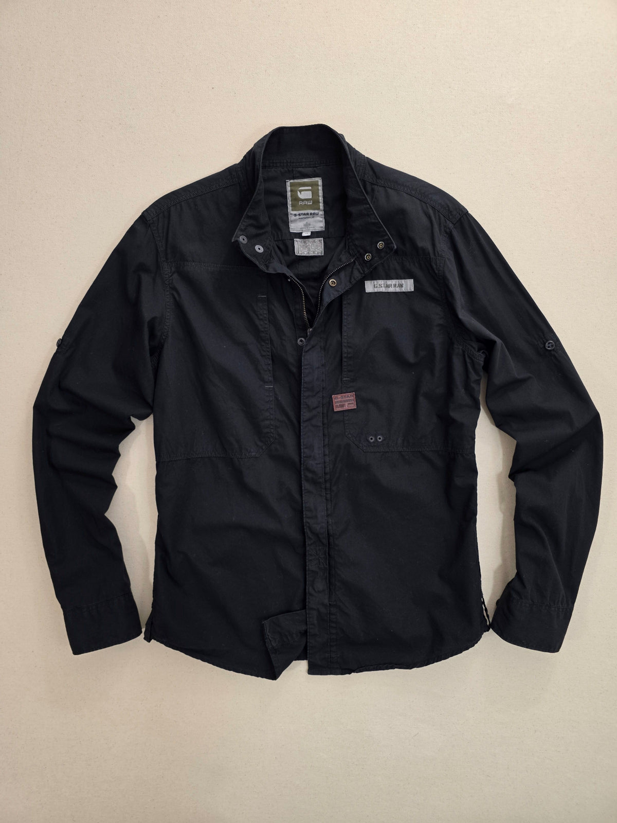 Koszula Męska G-Star Raw Cargo Line Czarna Bawełna Rozmiar M