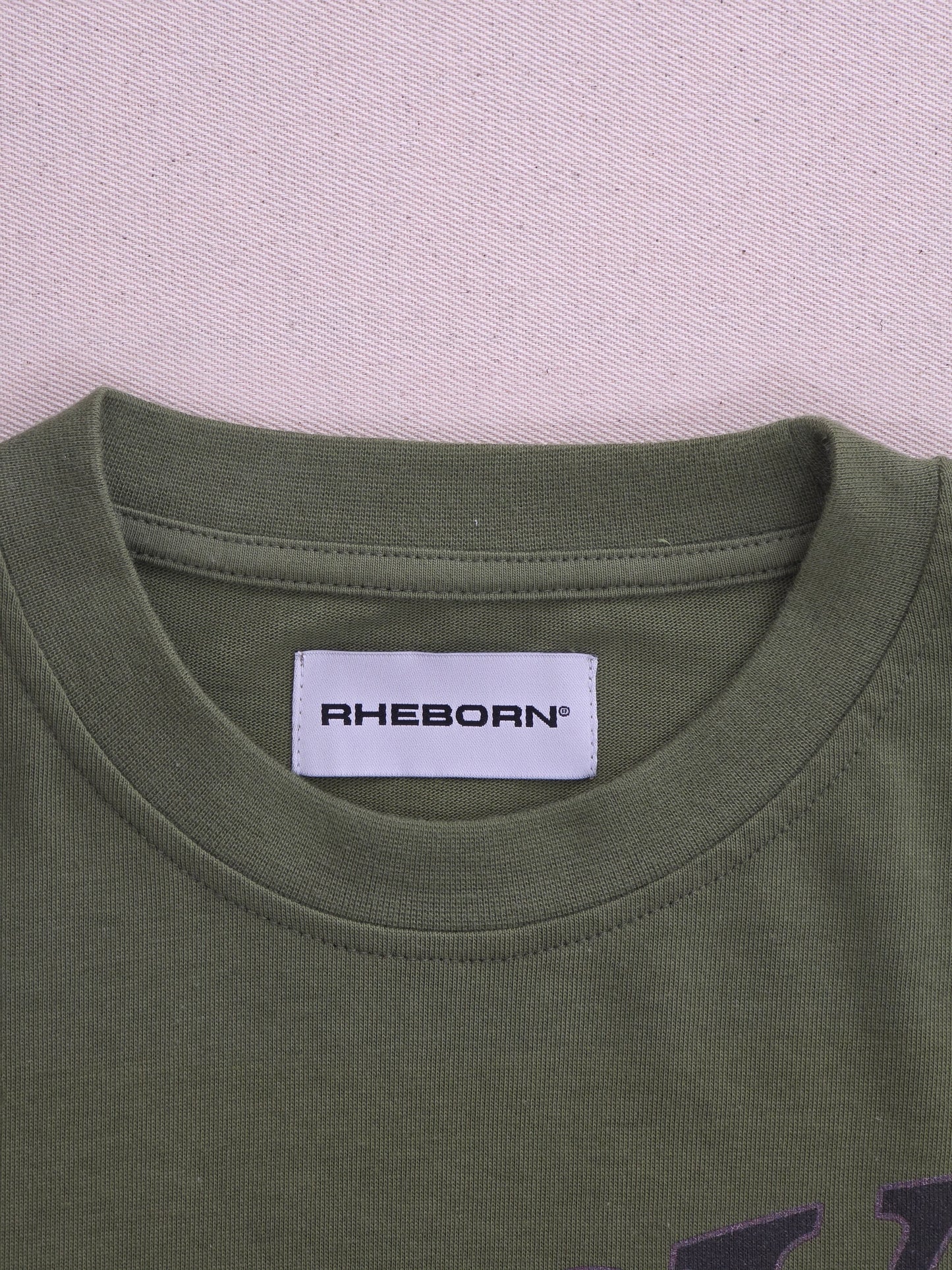 Rheborn T-shirt Green with Print | Made in Portugal | Size S