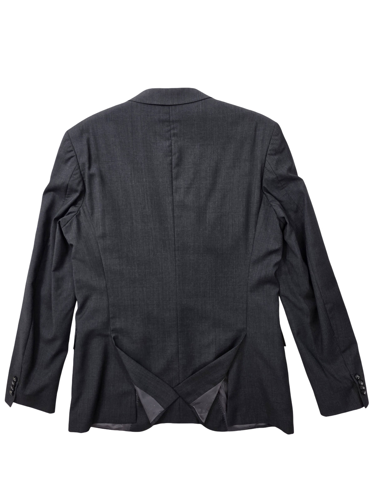 Męska Marynarka Wełniana Tommy Hilfiger Tailored Monticello Super 100's Szara w Kratę